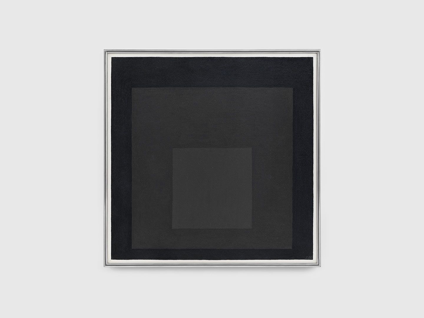 A painting by Josef Albers, titled Study for Homage to the Square, dated 1965.