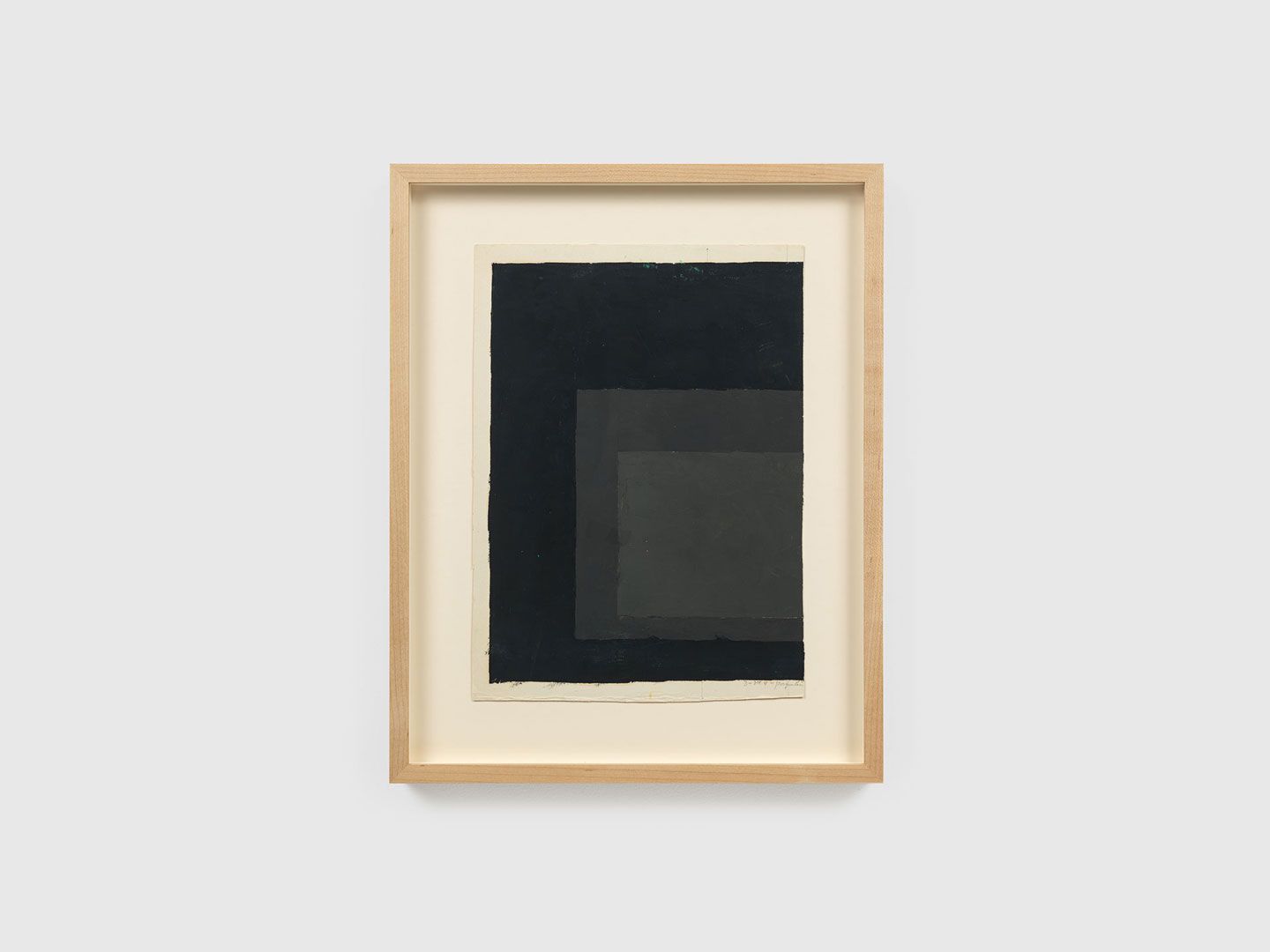 A mixed media work on paper by Josef Albers, titled Color study (Homage to the Square), undated.