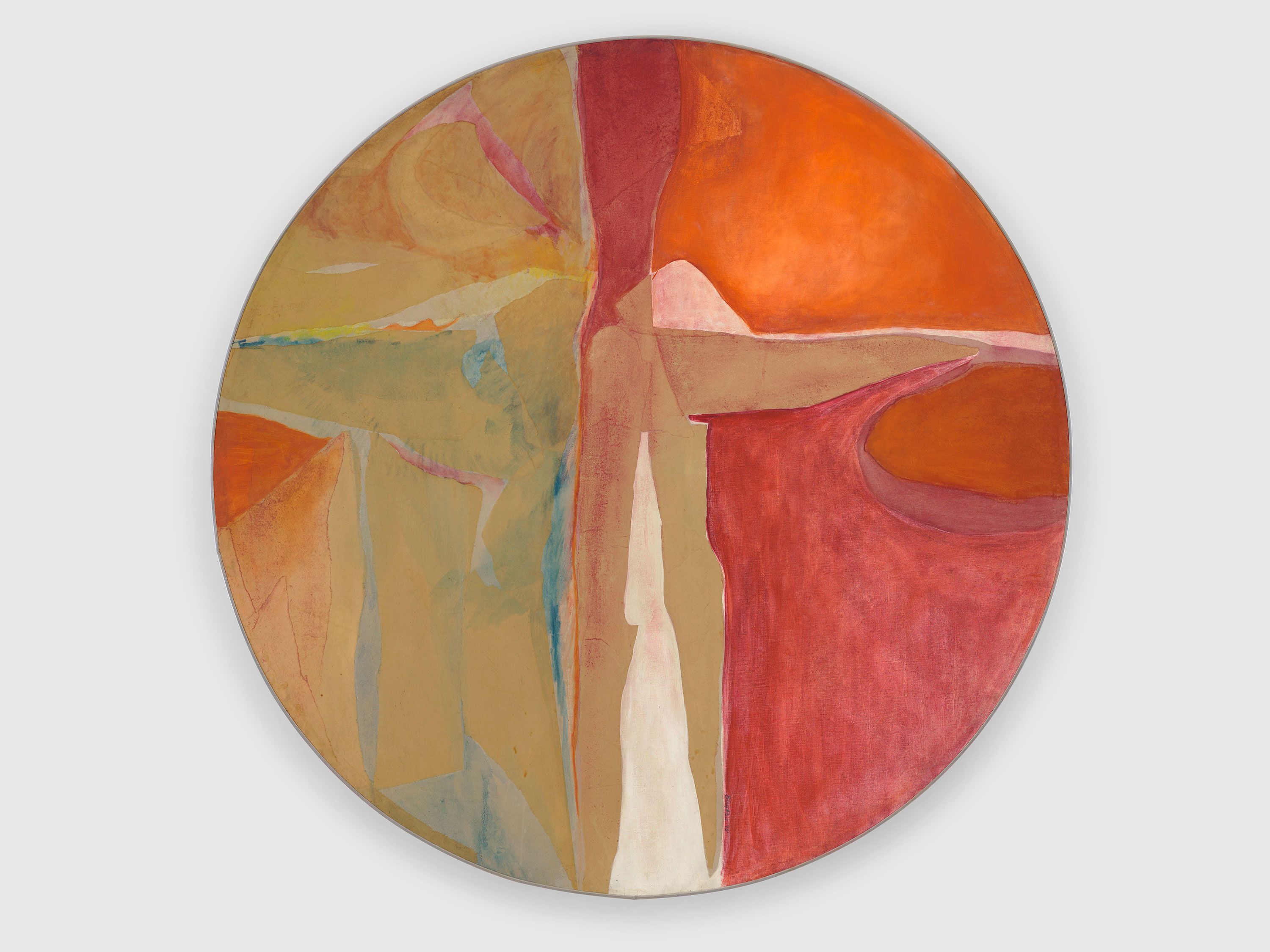 A painting by Betty Blayton, titled Reaching for Center, dated 1970.