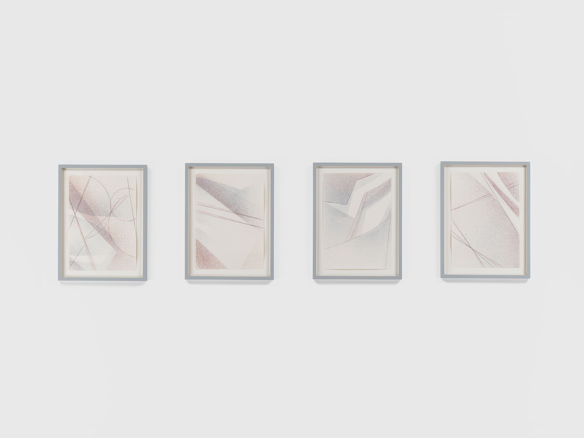 A drawing by Tomma Abts, untitled, dated 2017.