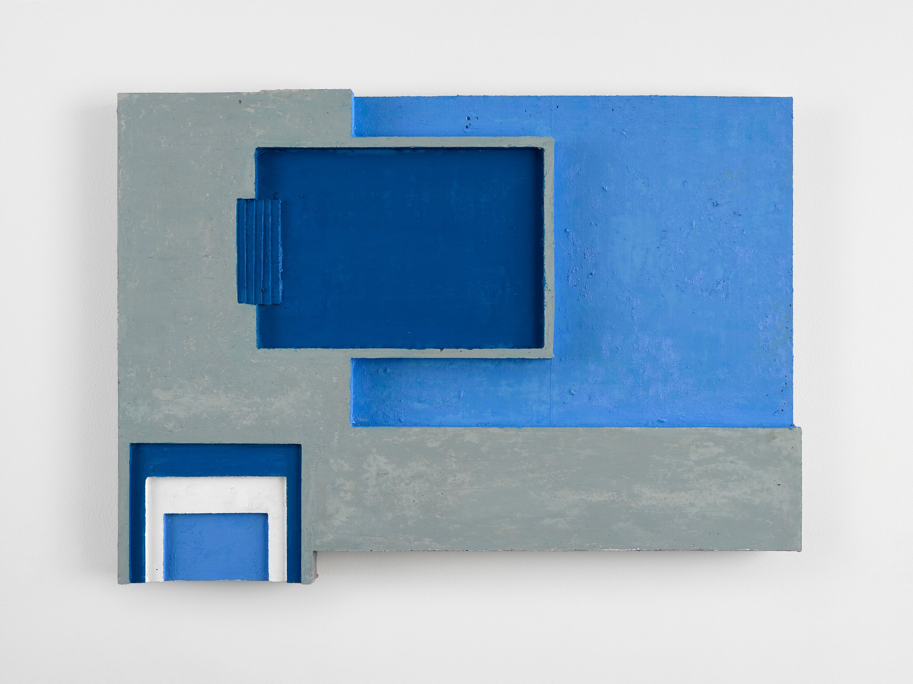 An oil stick on concrete artwork by Harold Ancart, titled Untitled, dated 2021.