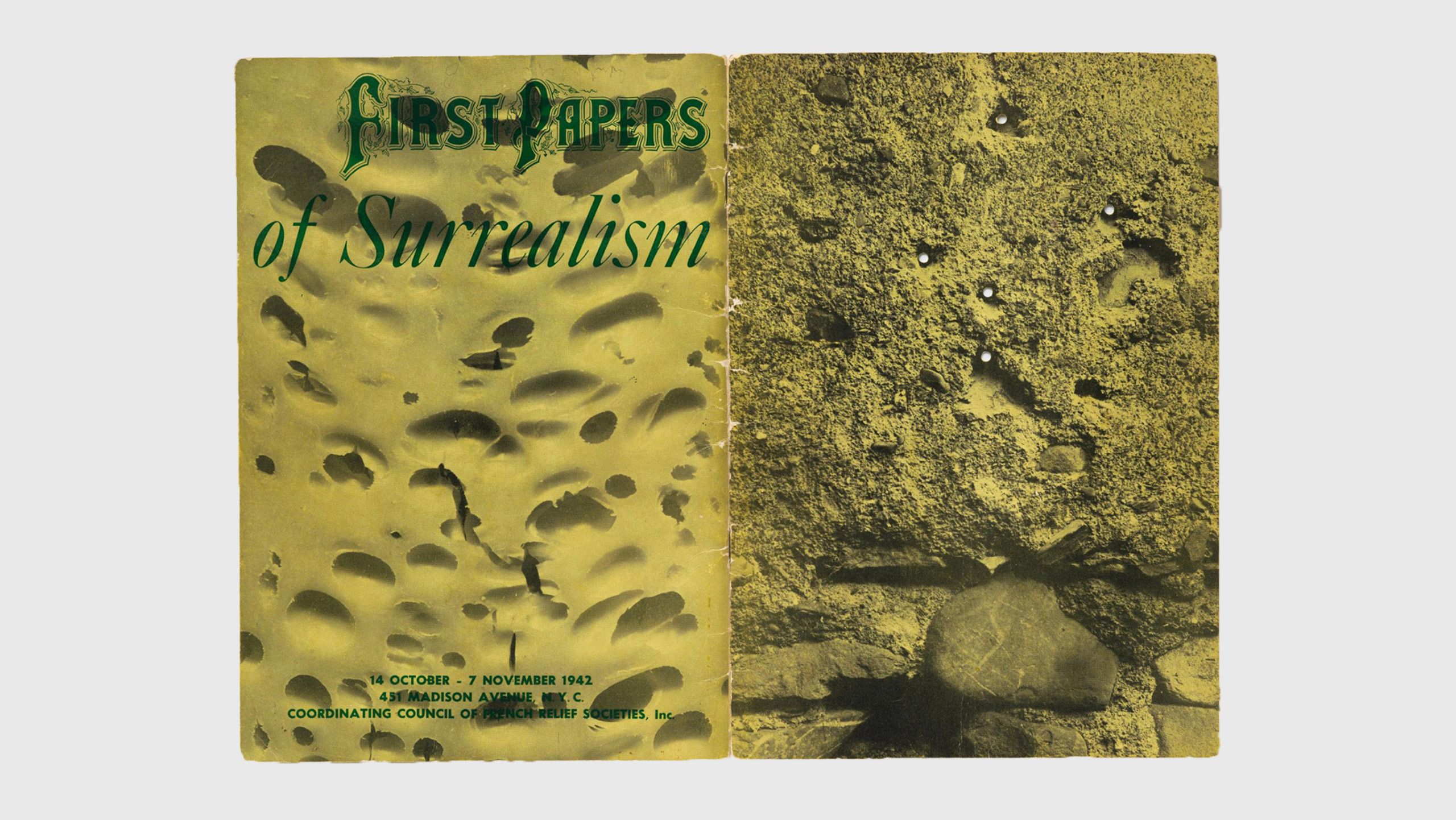 First Papers of Surrealism, exhibition catalogue, dated 1942