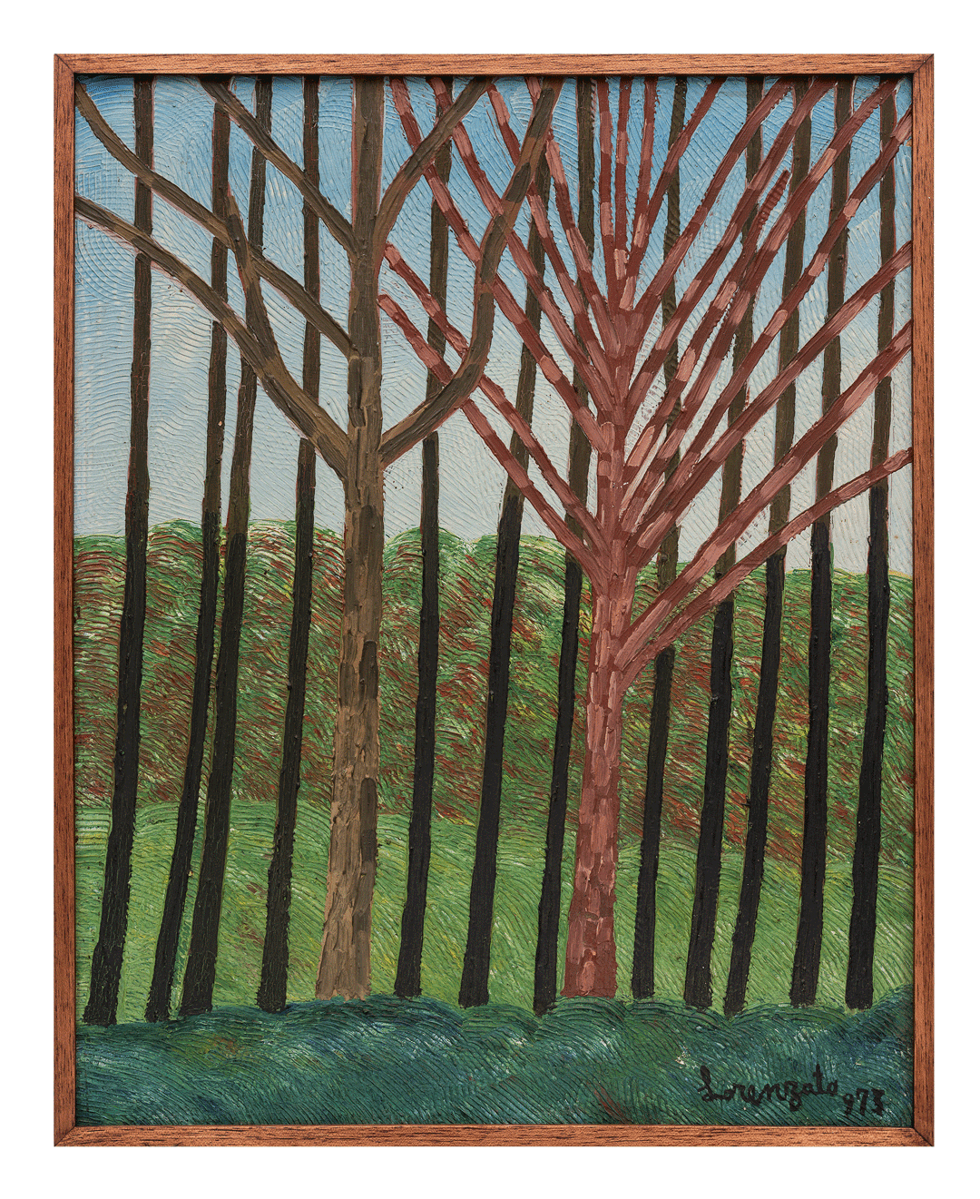 A painting by Amadeo Luciano Lorenzato, titled Sem título, translated as Untitled, dated 1973.