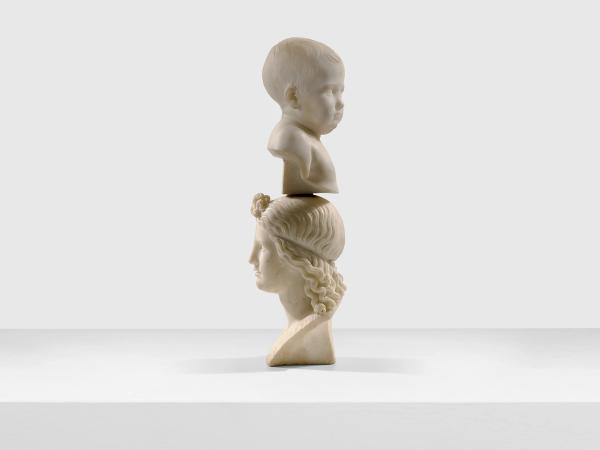 Giosuè Meli — Double busts carved in a single block