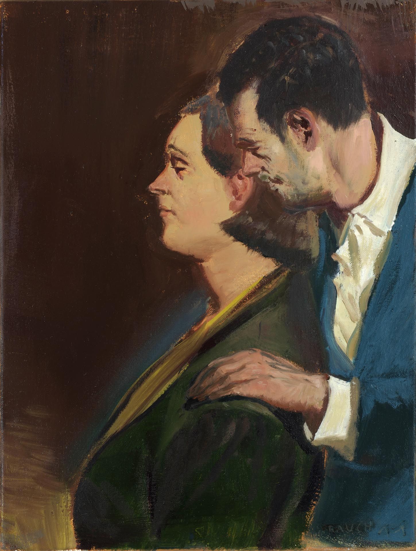 A painting by Neo Rauch, titled Zuspruch, dated 2011.