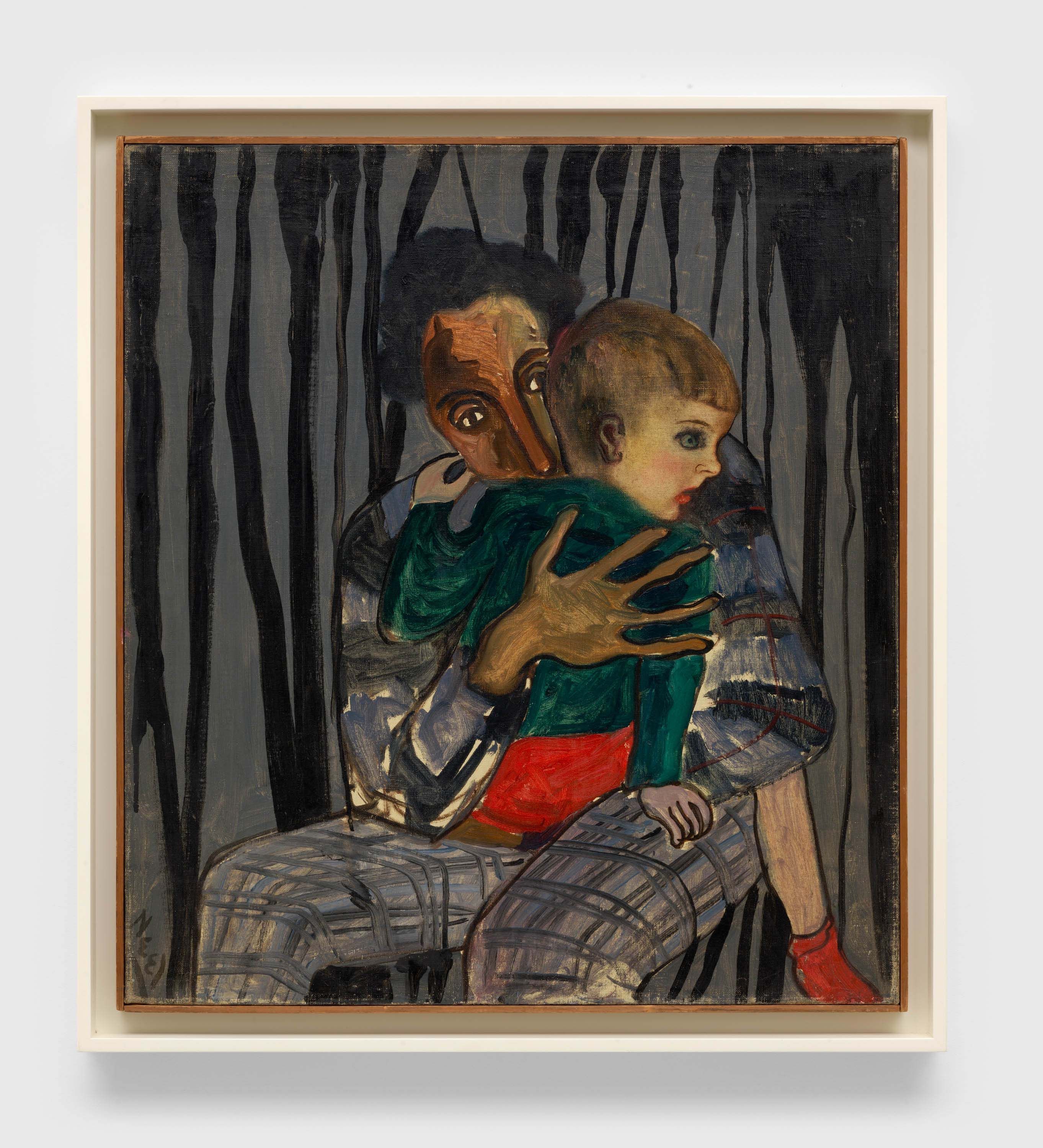 A mixed media artwork by Alice Neel, titled Sam and Hartley, circa 1945.