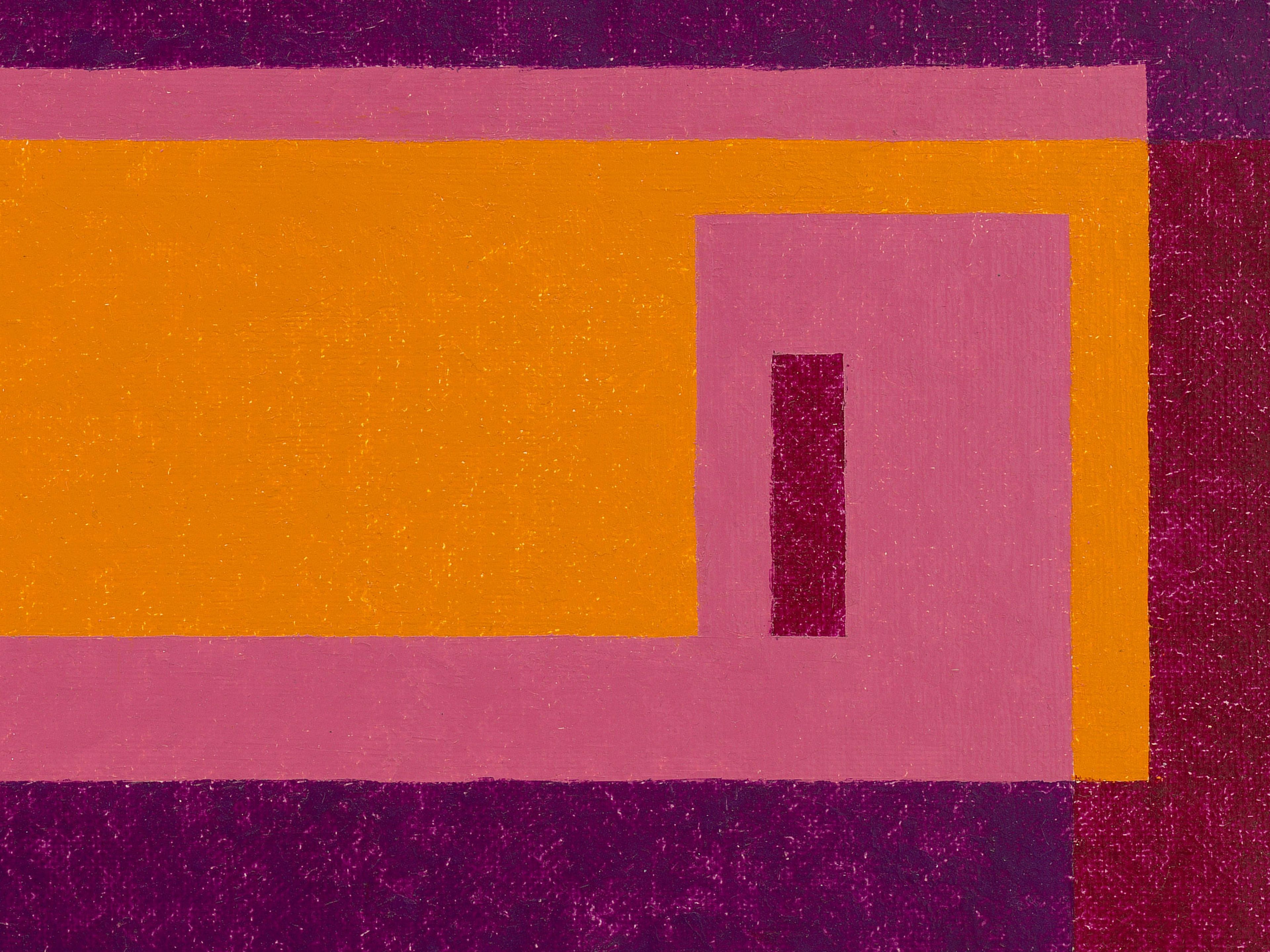 A detail from a painting by Josef Albers, titled Familiar Front, 1948 to 1952.