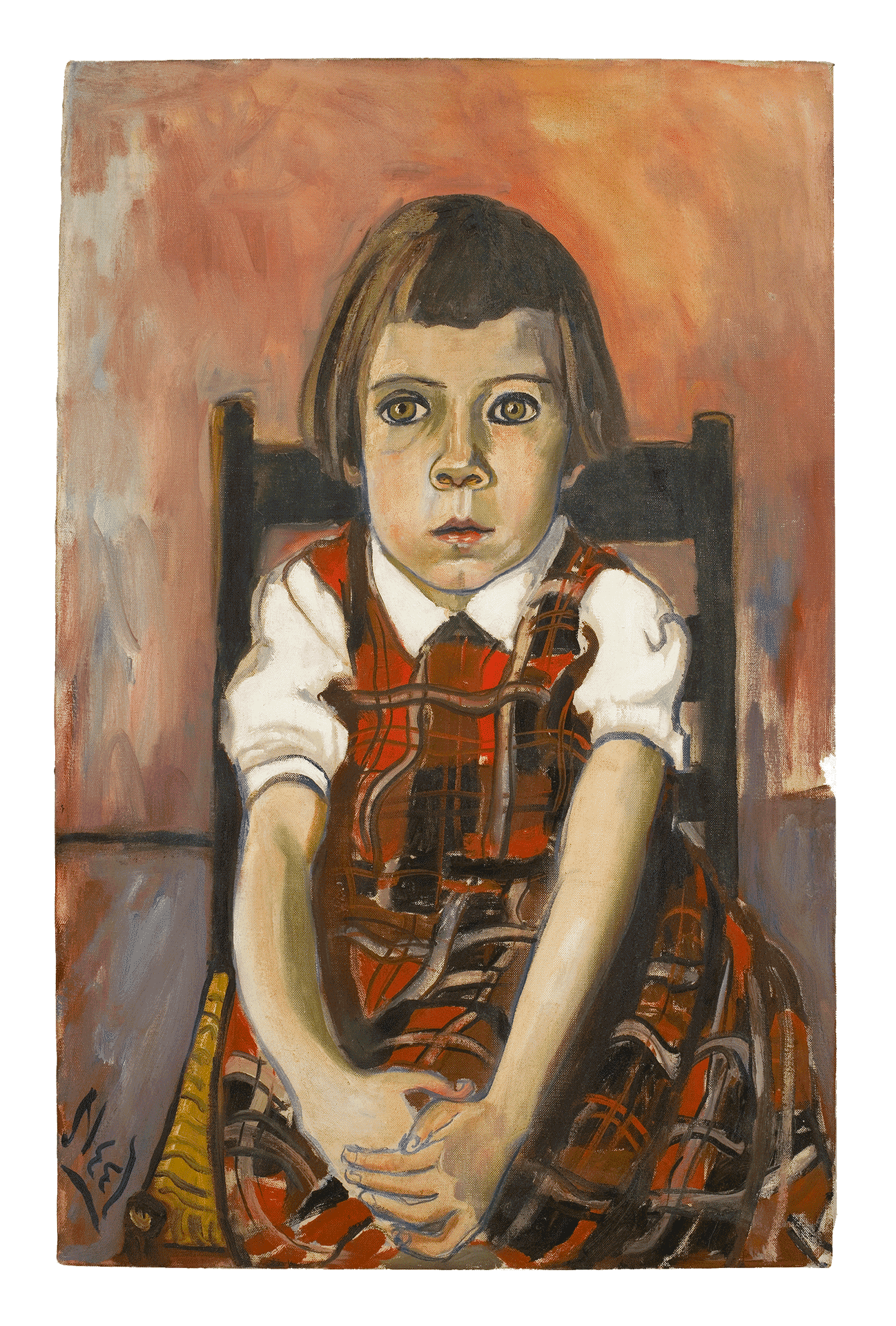 A painting by Alice Neel, titled Cindy, dated 1960. 