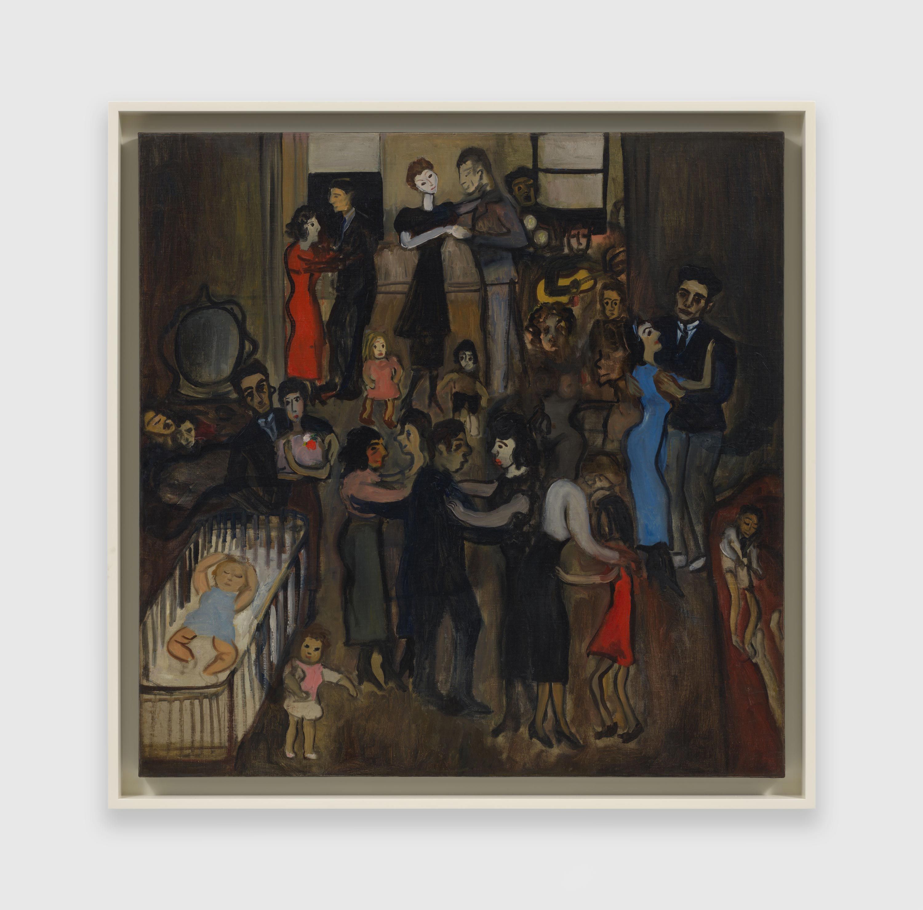 A painting by Alice Neel, titled Spanish Party, dated 1939.