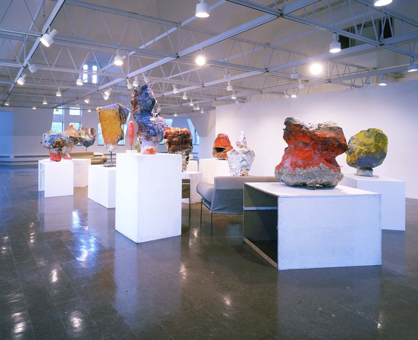 An Installation view, Franz West: Pre-Semblance and The Everyday, The Renaissance Society, Chicago, dated 2000