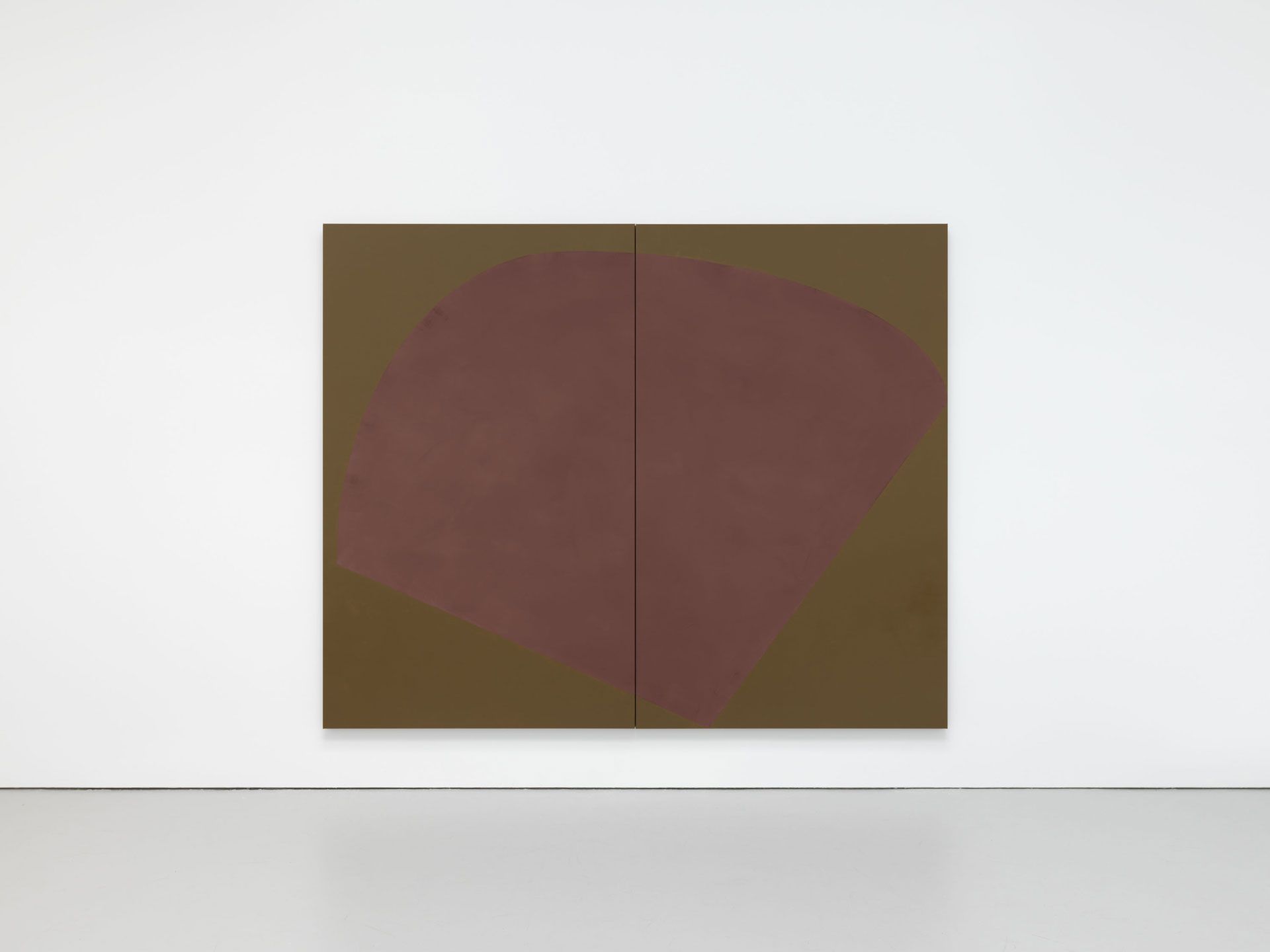 A painting by Suzan Frecon, titled vernal breath of plum, dated 2019.