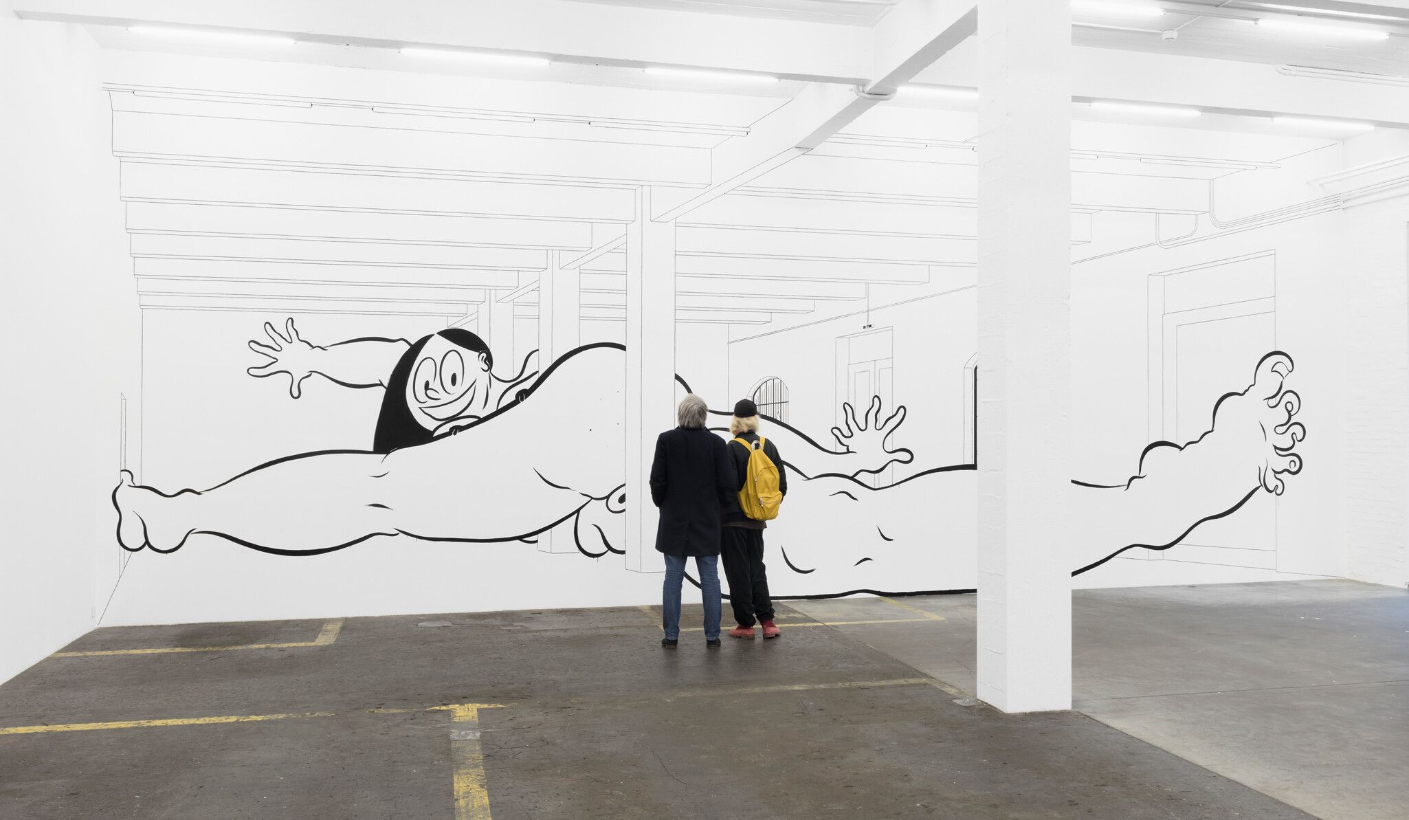An installation view of a work by Ebecho Muslimova, titled Fatebe Big Foot, dated 2018
. Courtesy: the artist. Anna Uddenberg, Journey of Self Discovery, 2016. Courtesy: the artist and Kraupa-Tuskany Zeidler, Berlin.