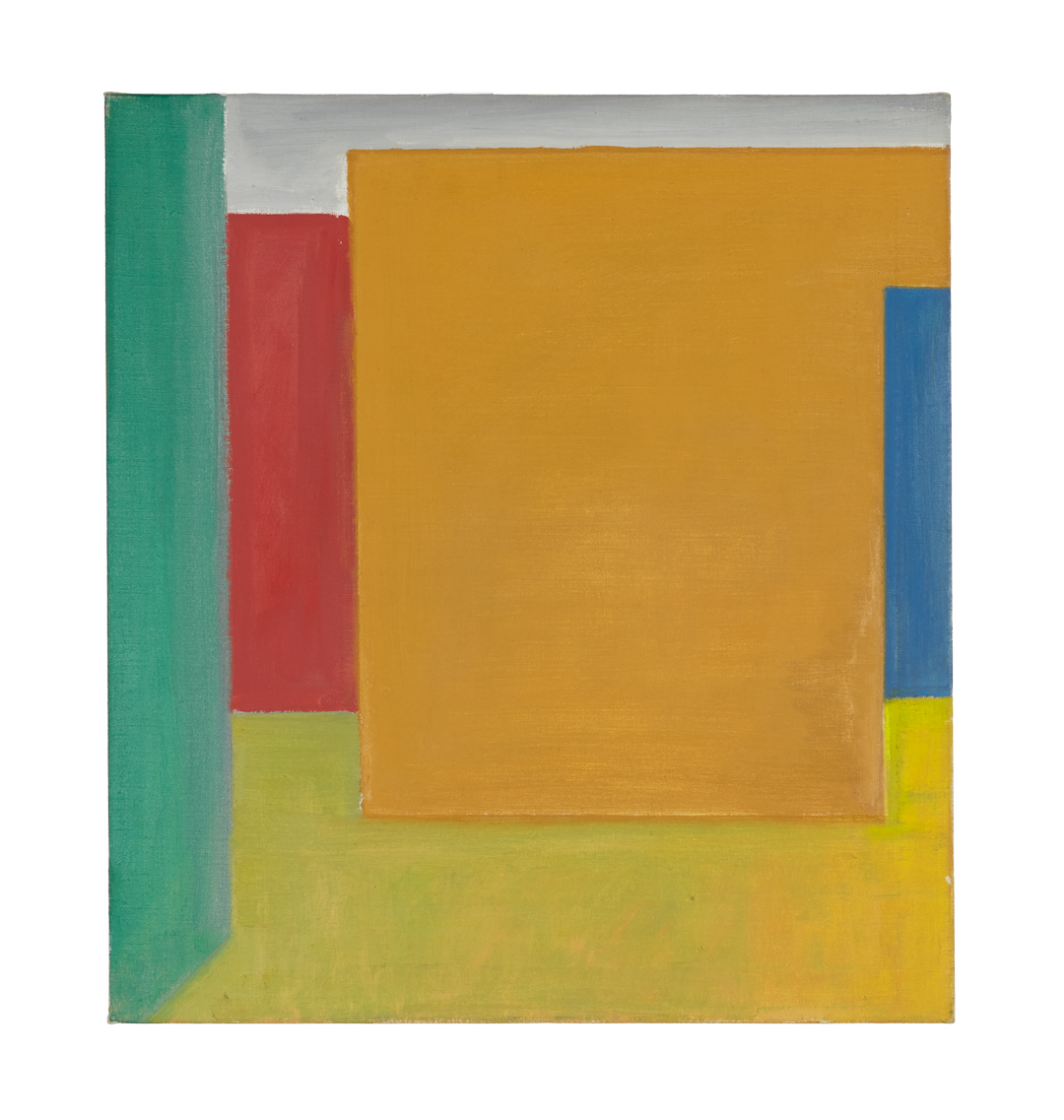 A painting by Raoul De Keyser, titled Model for Cabinet, dated 1989