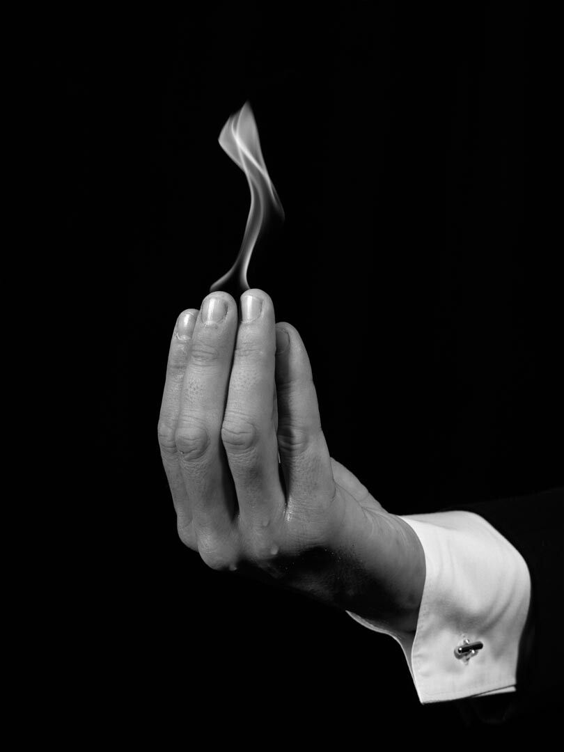 A photograph by Stan Douglas, titled Flame, 1947, dated 2010. 