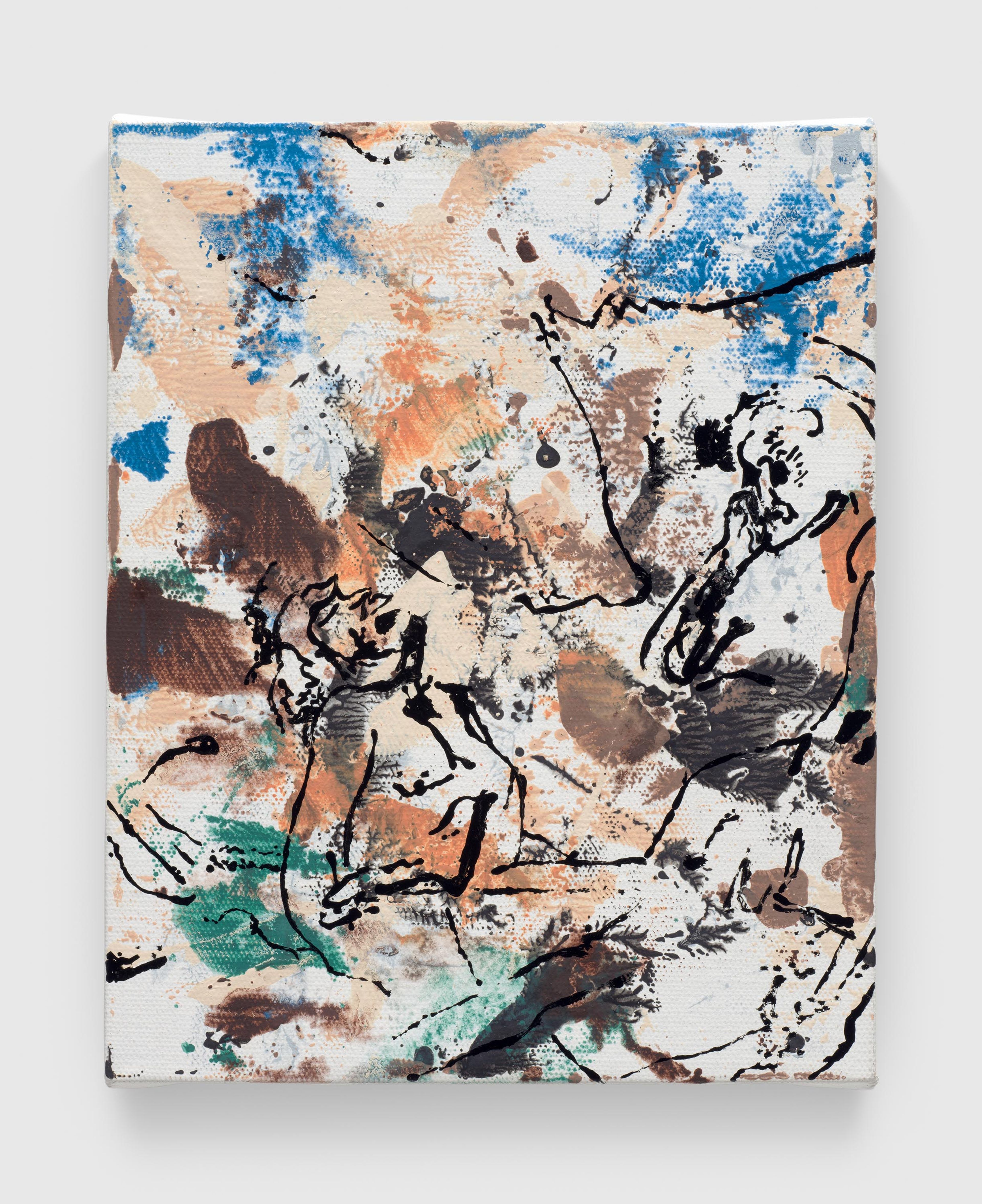 A painting by Nate Lowman, titled Shipwrecks (After Cecily Brown), dated 2025.