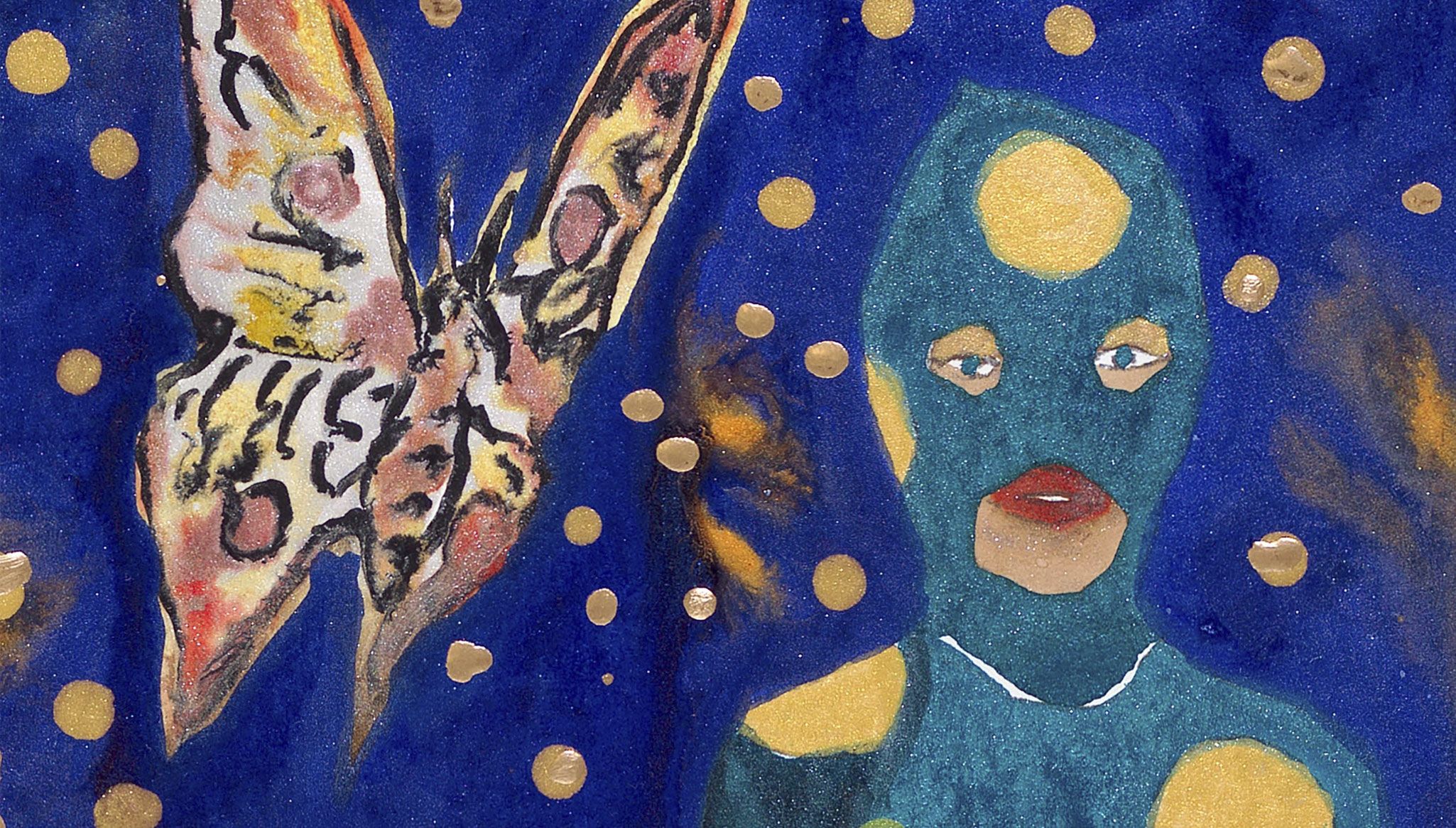 A detail view for the artwork titled Now it's summer by Marcel Dzama, dated 2022