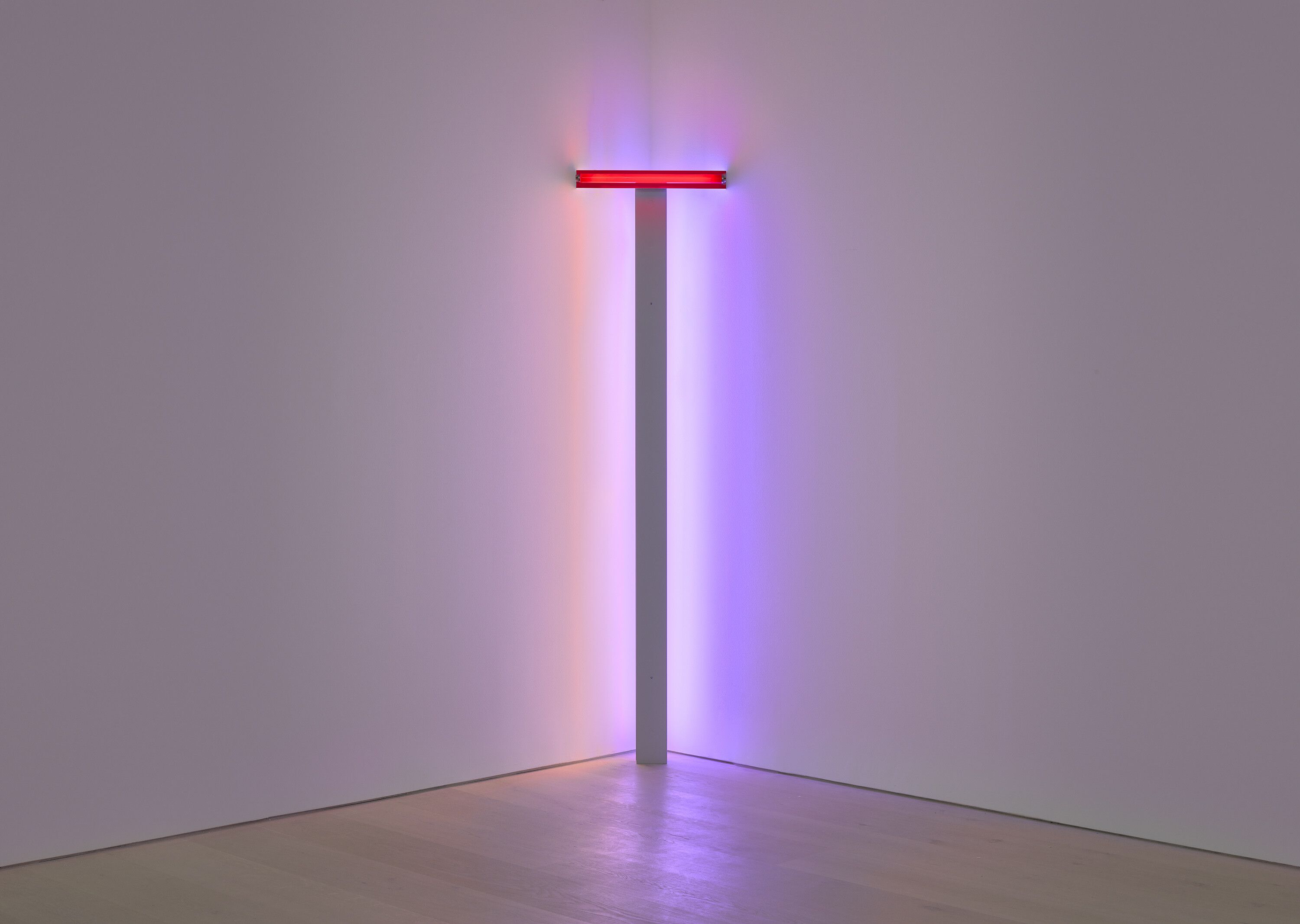 A sculpture by Dan Flavin, called untitled, dated 1976.
