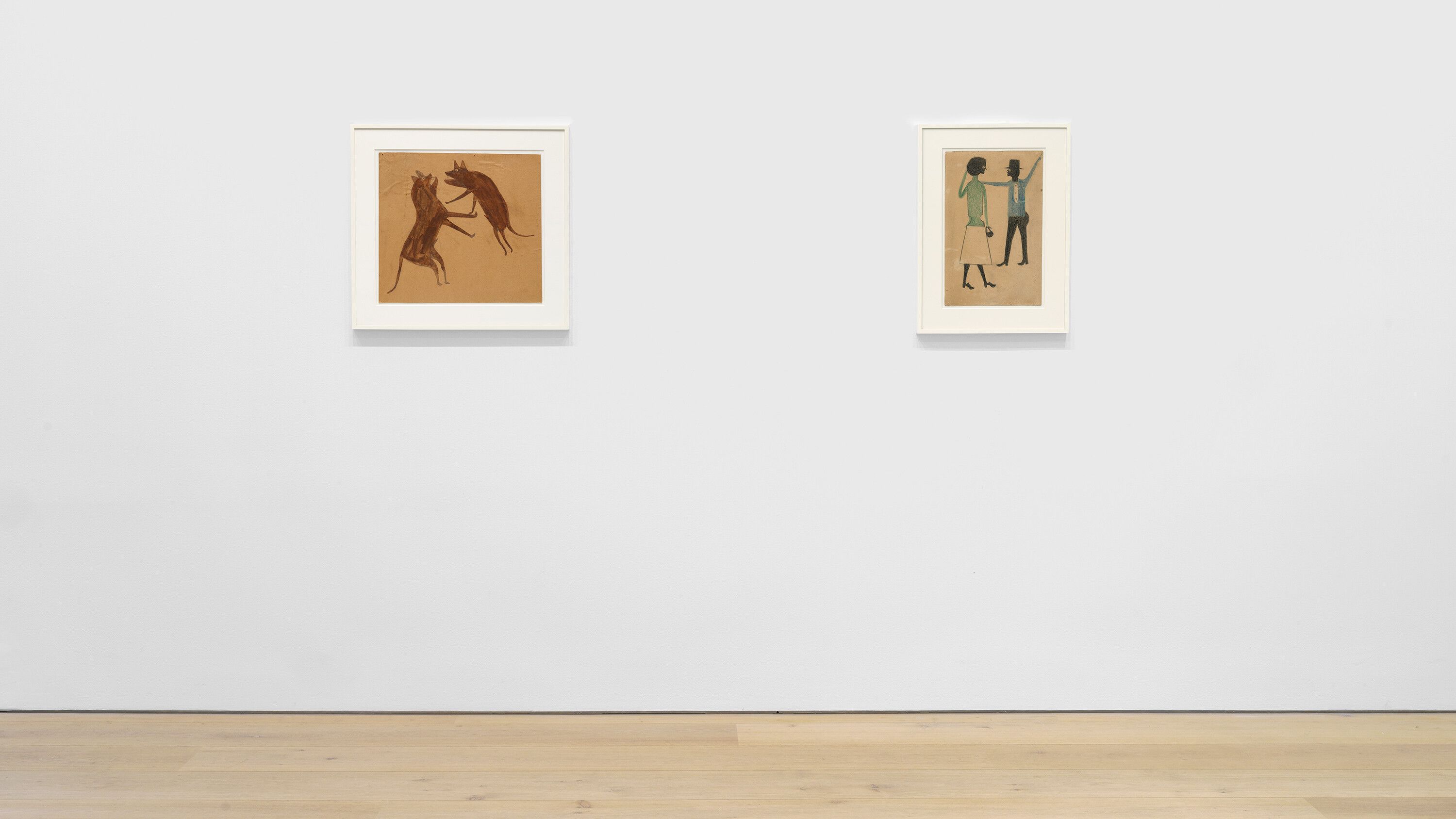An Installation View, Bill Traylor: Works from The William Louis-Dreyfus Foundation, David Zwirner, New York, dated 2024