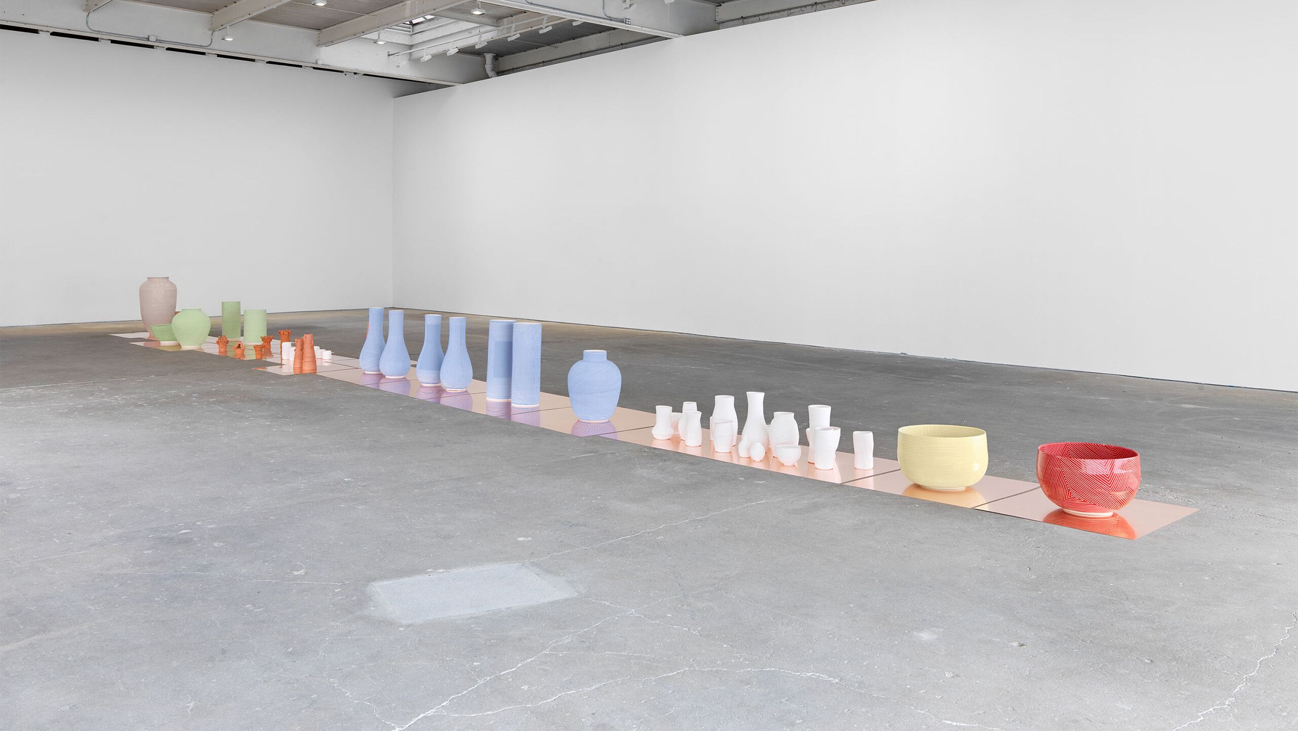 Installation view of Shio kusaka in David Zwriner in New York