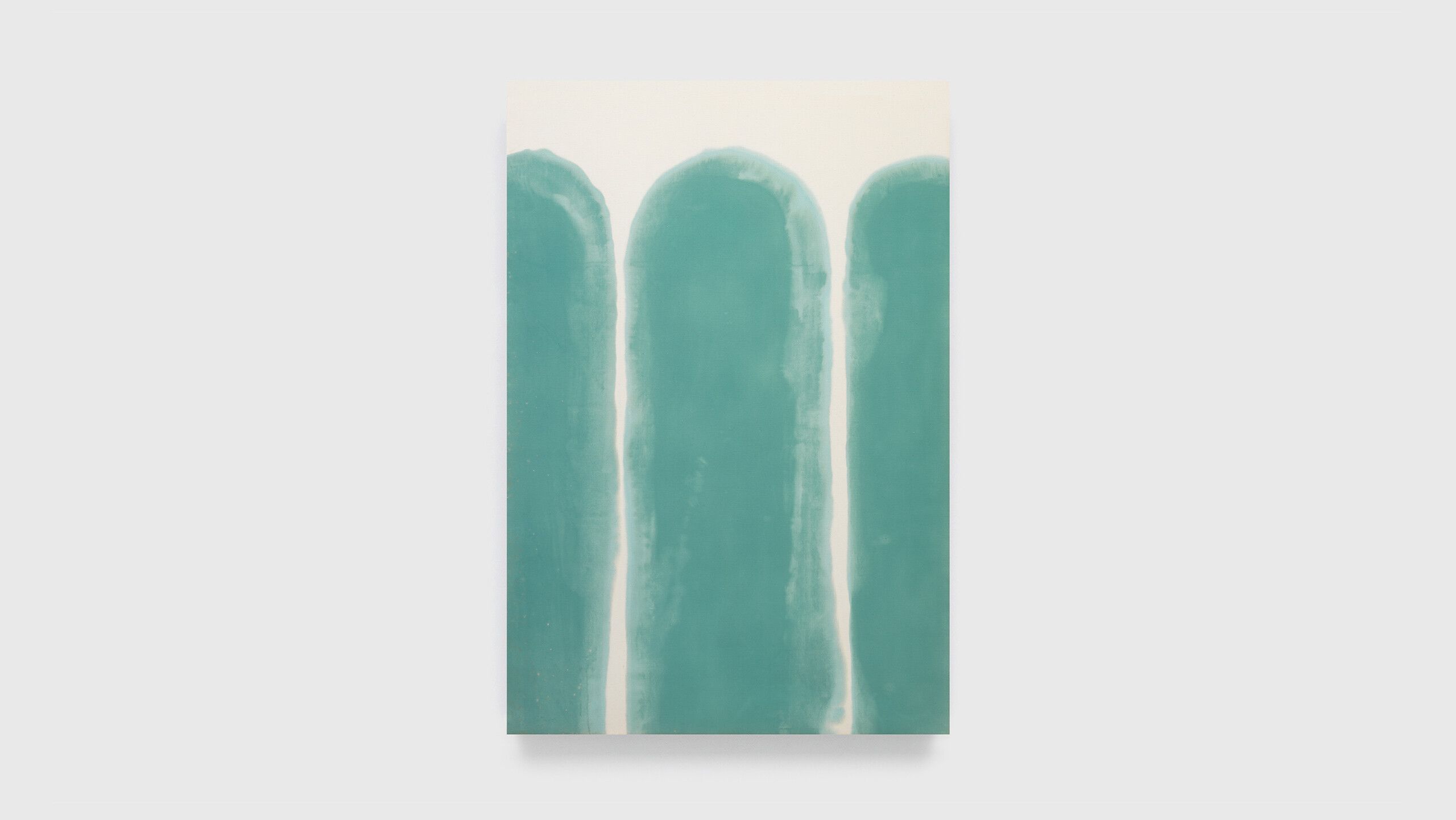 A painting by Paul Feeley, titled Melos, dated 1958