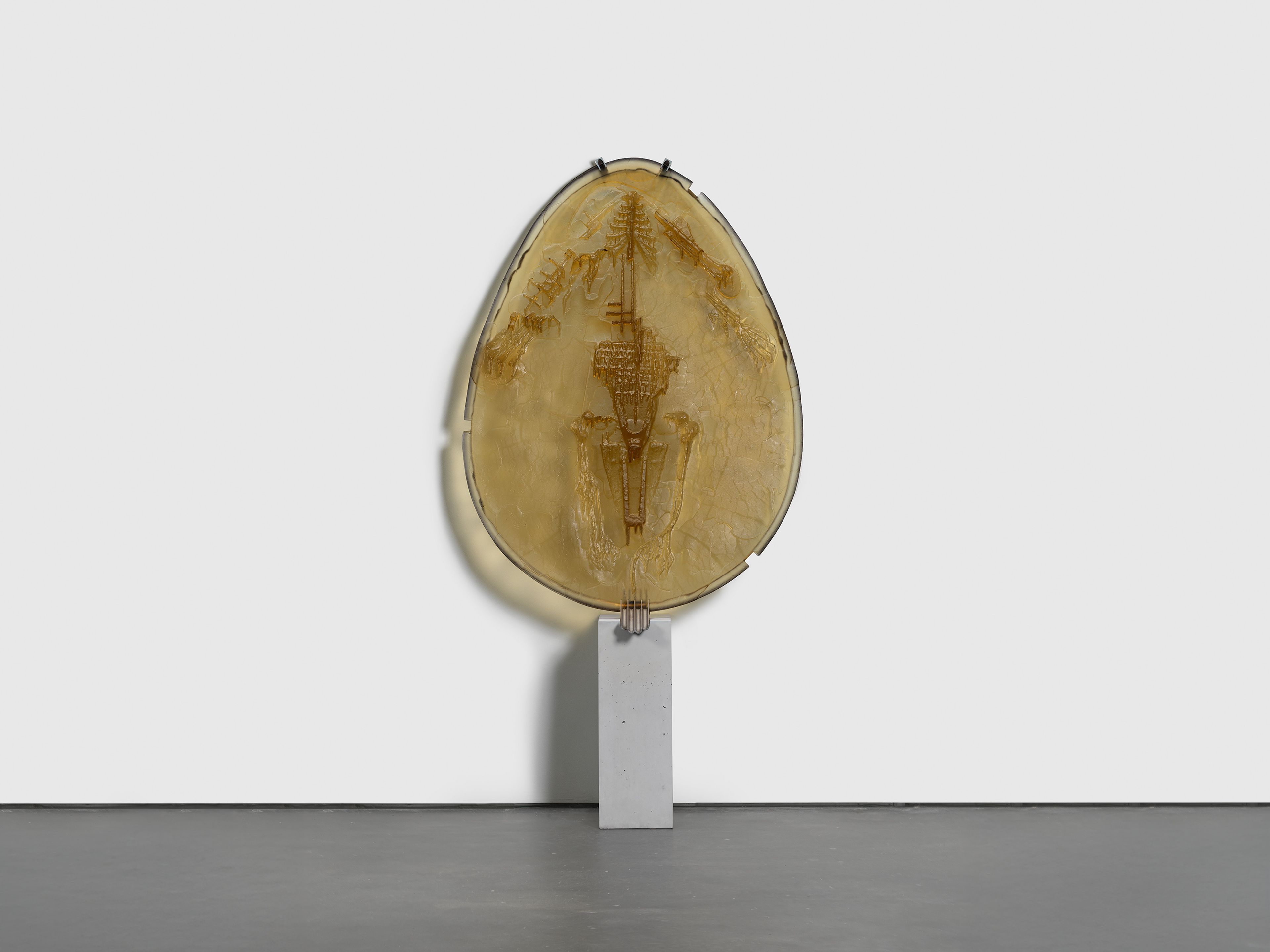 A sculpture by Andra Ursuta, titled Private Dancer (Peach), dated 2025.