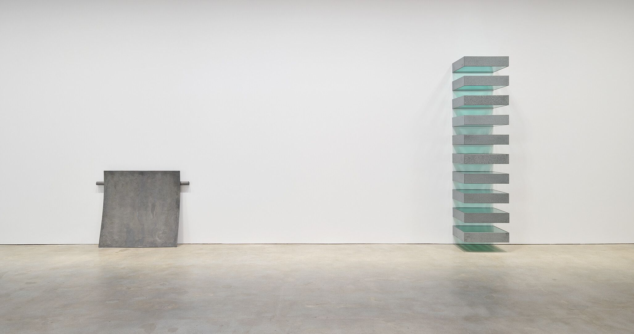 An Installation view, Flavin, Judd, Kawara, LeWitt, Palermo, Ryman, Sandback, Serra, David Zwirner, Los Angeles, dated 2024