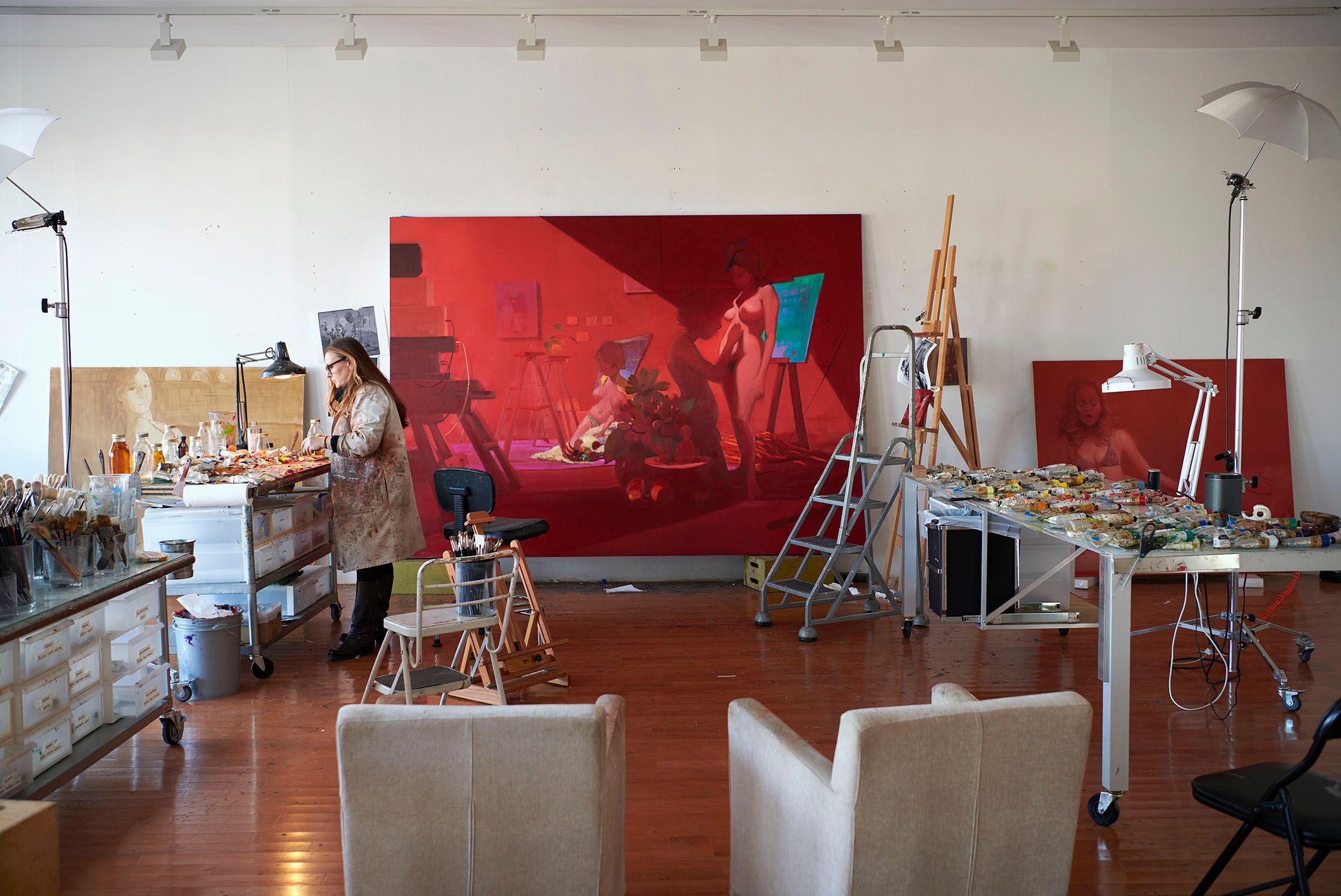 Lisa in her Brooklyn studio
