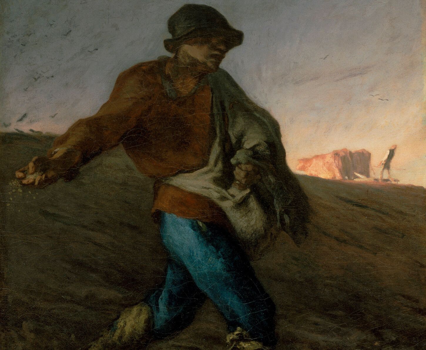 Jean-François Millet, Le semeur (The Sower), 1850 (detail). Collection of Museum of Fine Arts, Boston