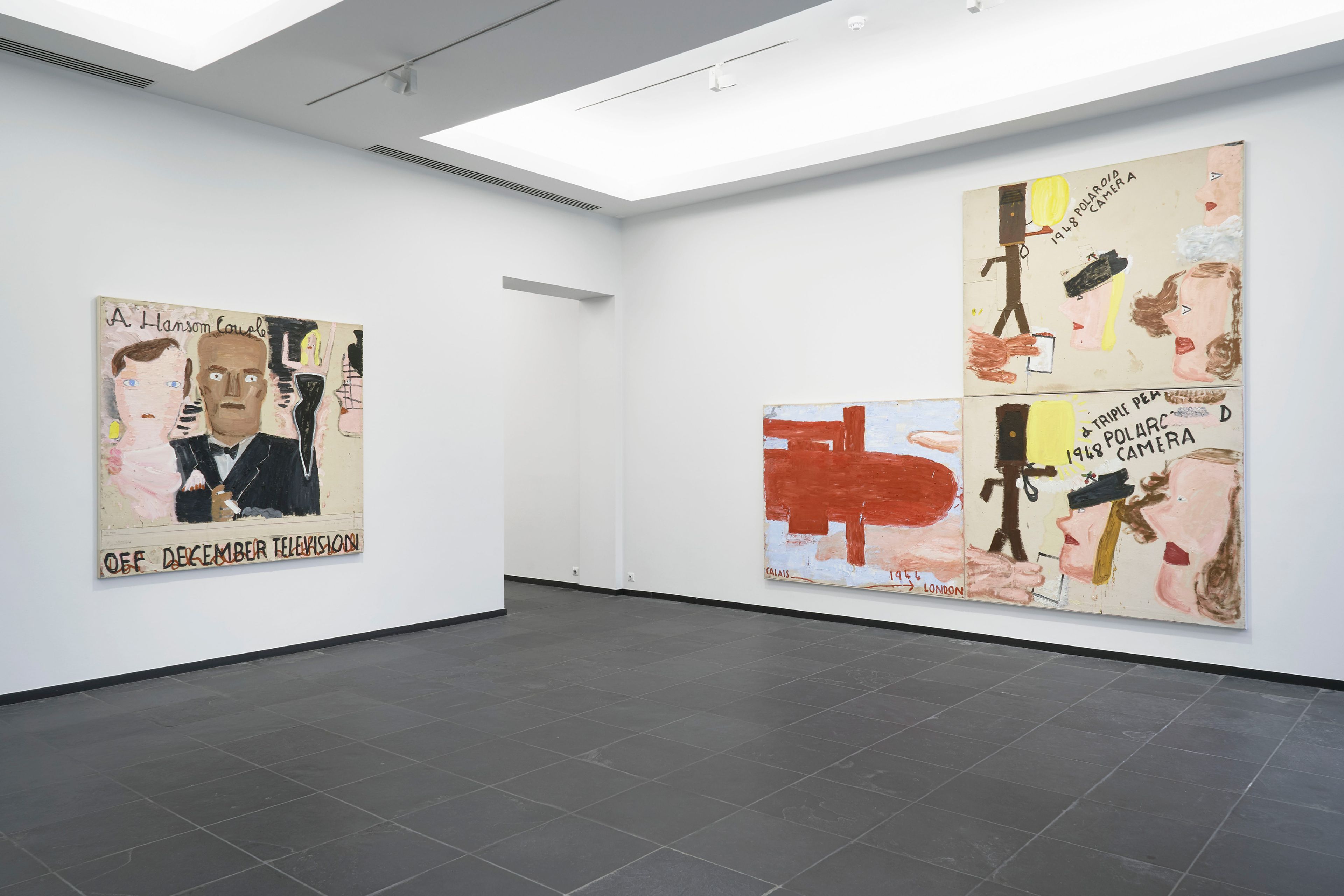 Installation view of the exhibition, Rose Wylie: picky people notice...,, at S.M.A.K. in Ghent, dated 2022.