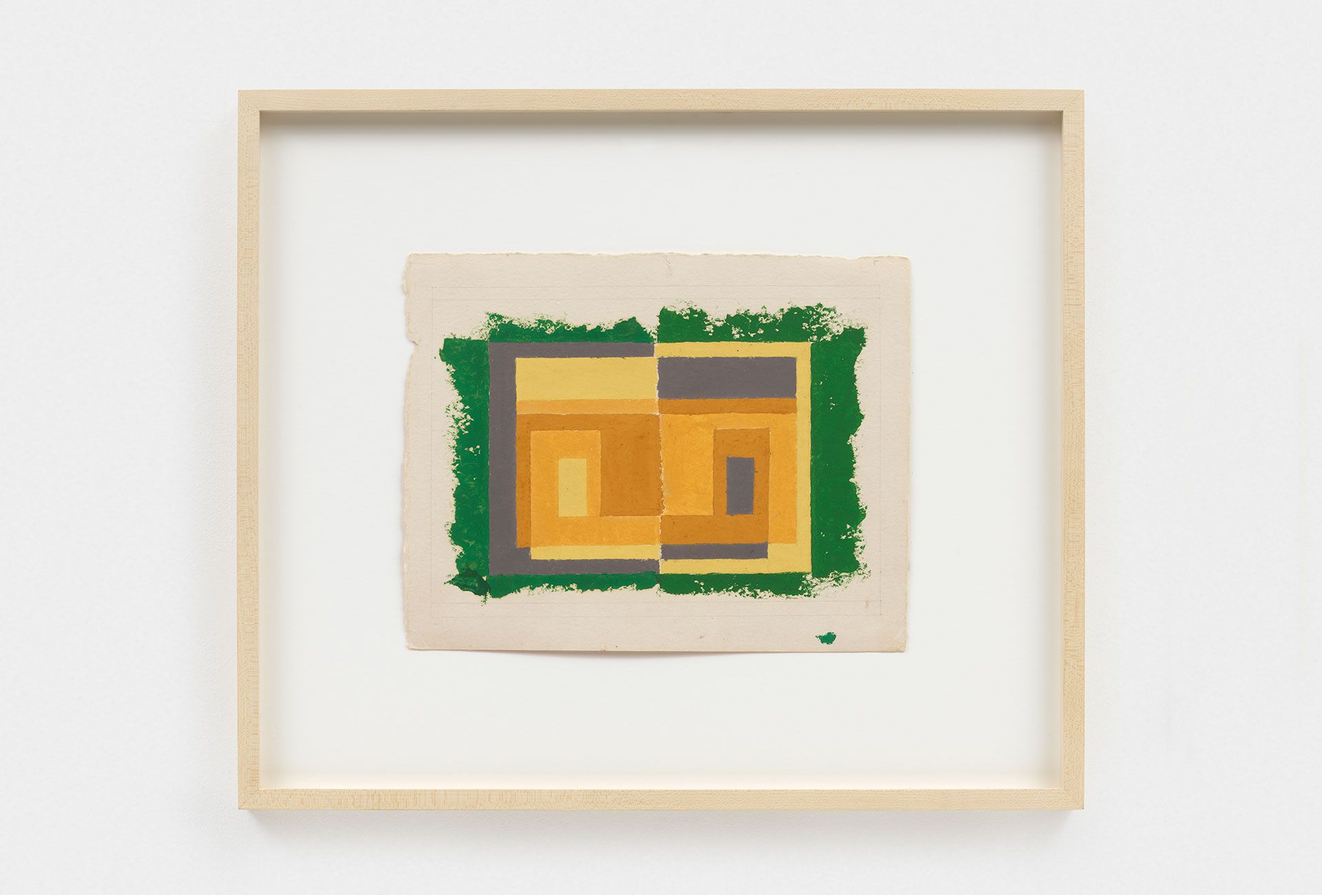 A work on paper by Josef Albers titled Color study (Variant/Adobe), circa 1947.