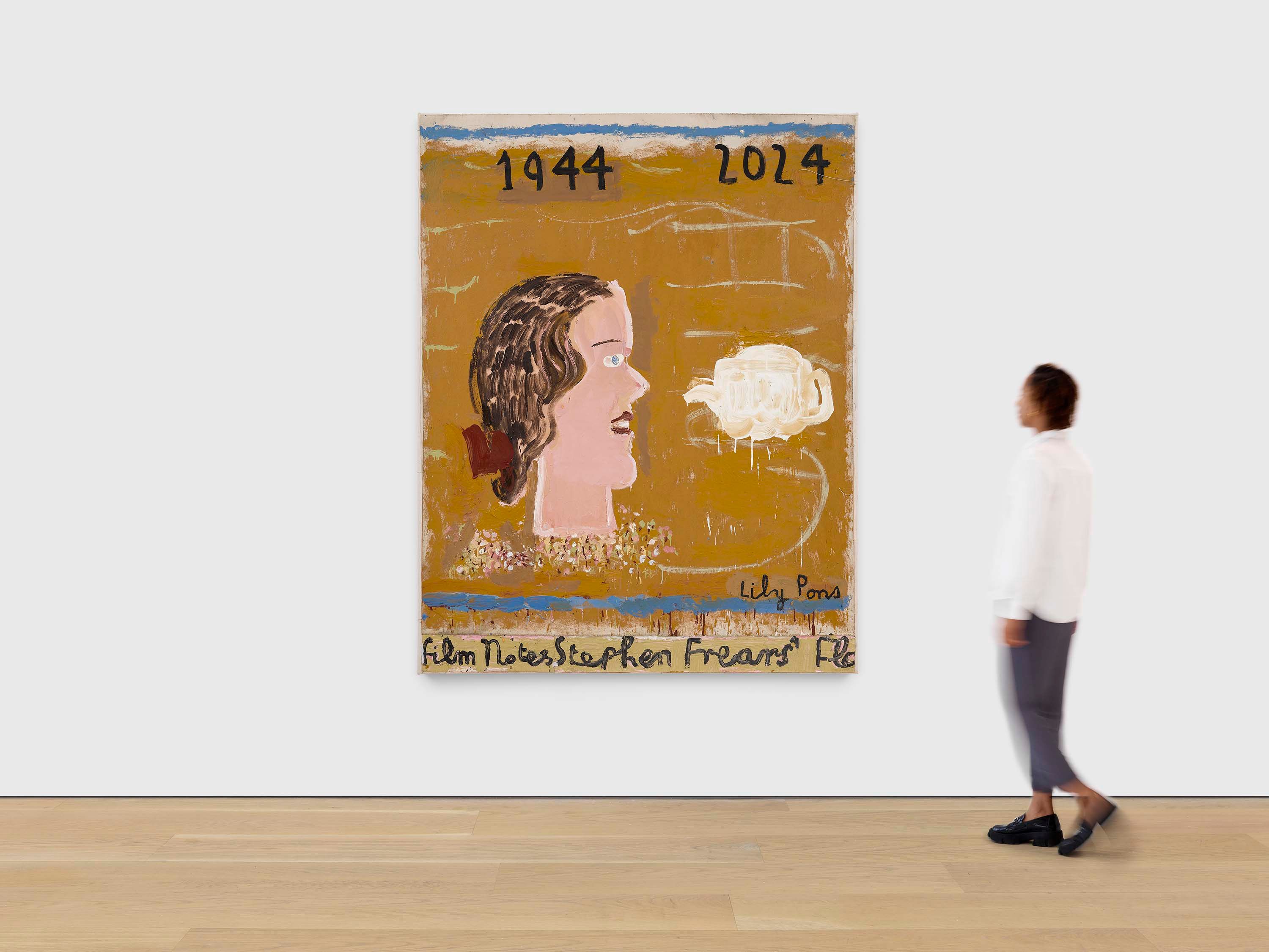 Rose Wylie: Opera Singer & Teapot, 2024 | David Zwirner