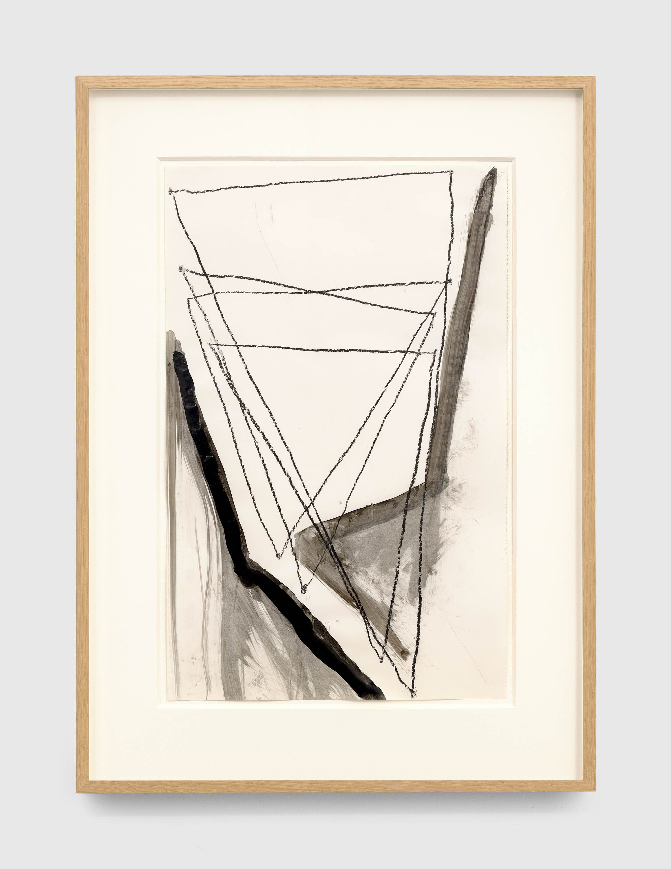 A drawing by Al Taylor, titled Wire Instrument, dated 1990.