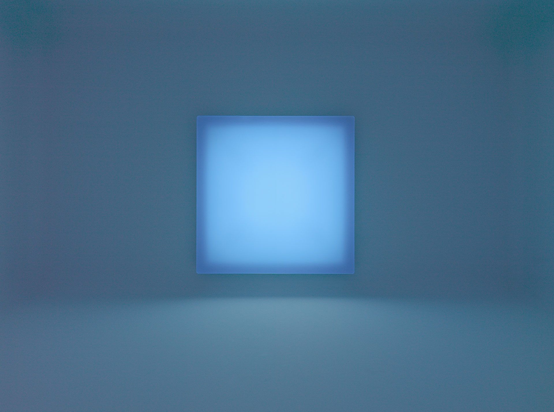 An untitled sculpture by Doug Wheeler, dated 2015.