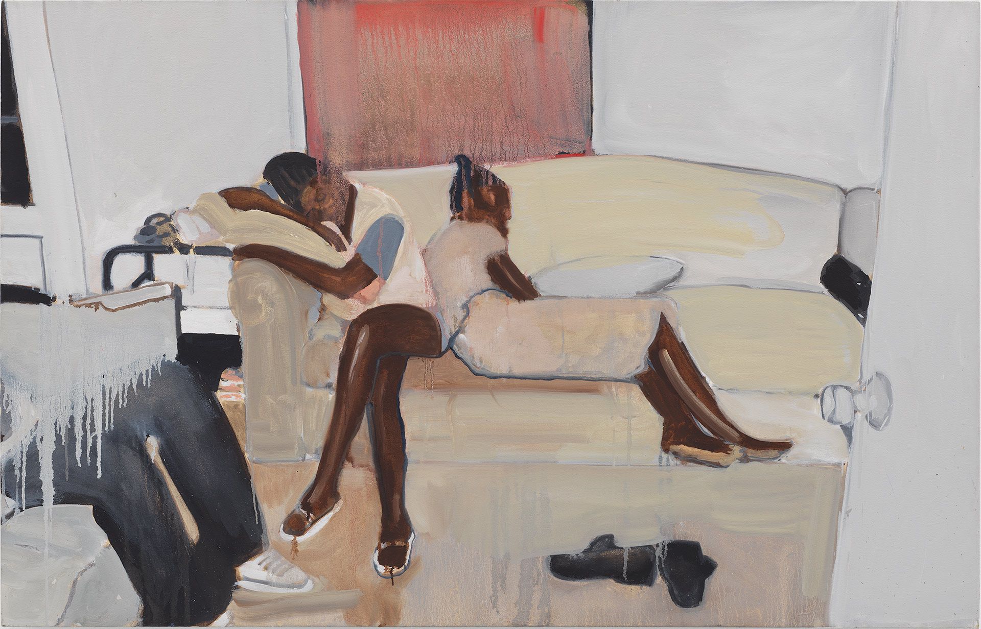 An untitled painting by Noah Davis, dated 2015.