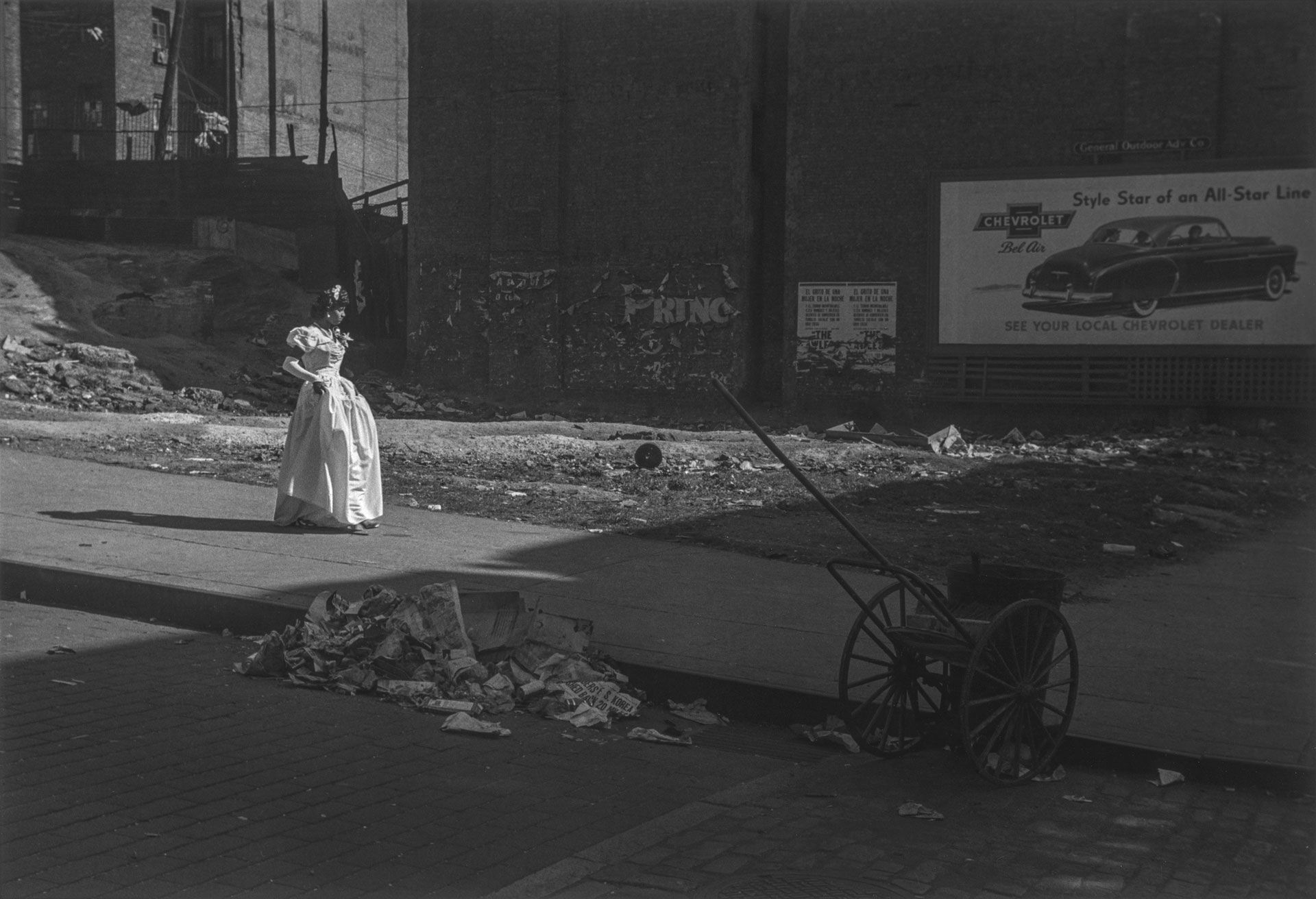 A silver gelatin print by Roy DeCarava, titled Graduation, dated 1949.