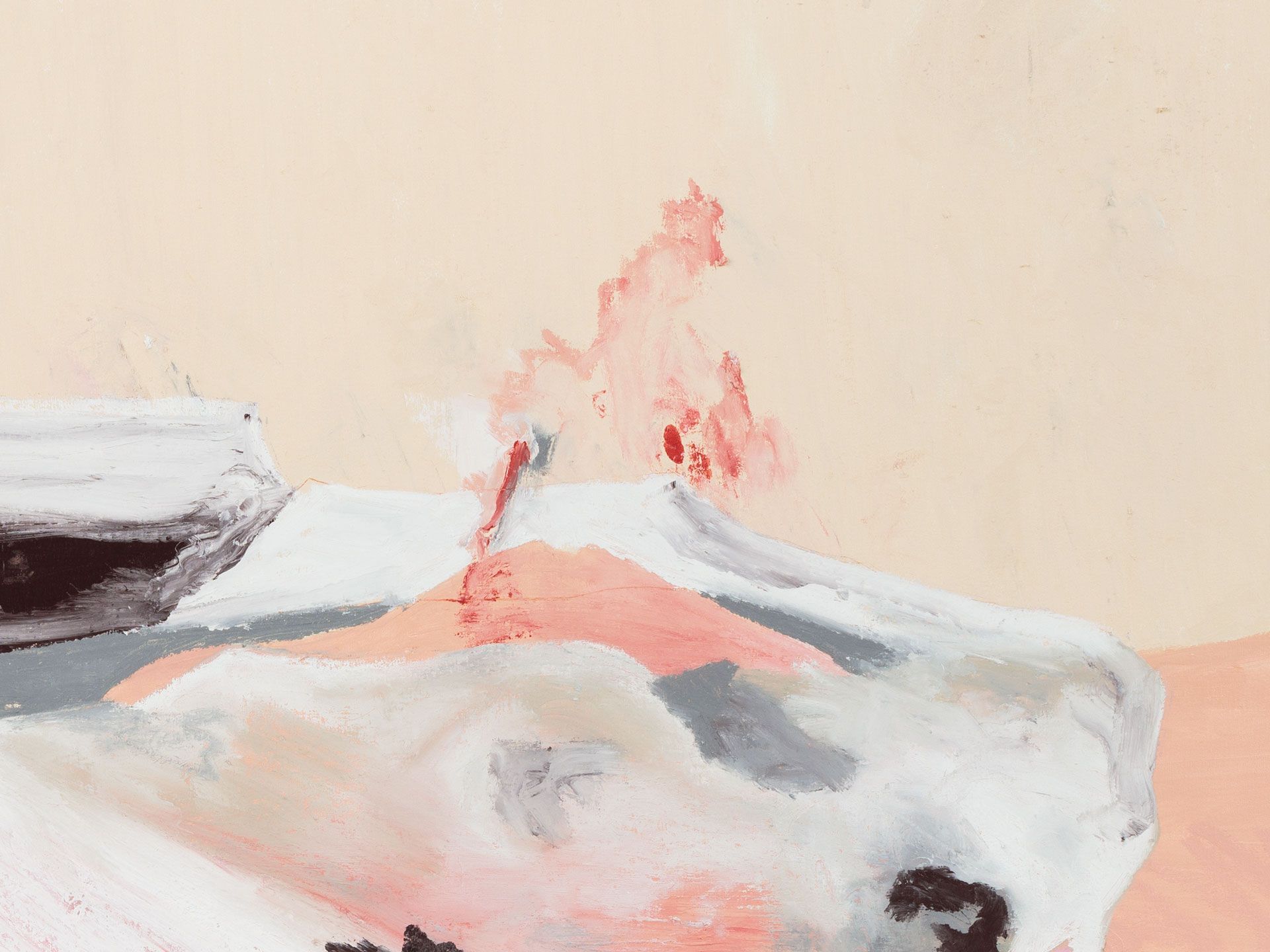 An untitled painting by Harold Ancart, dated 2018.
