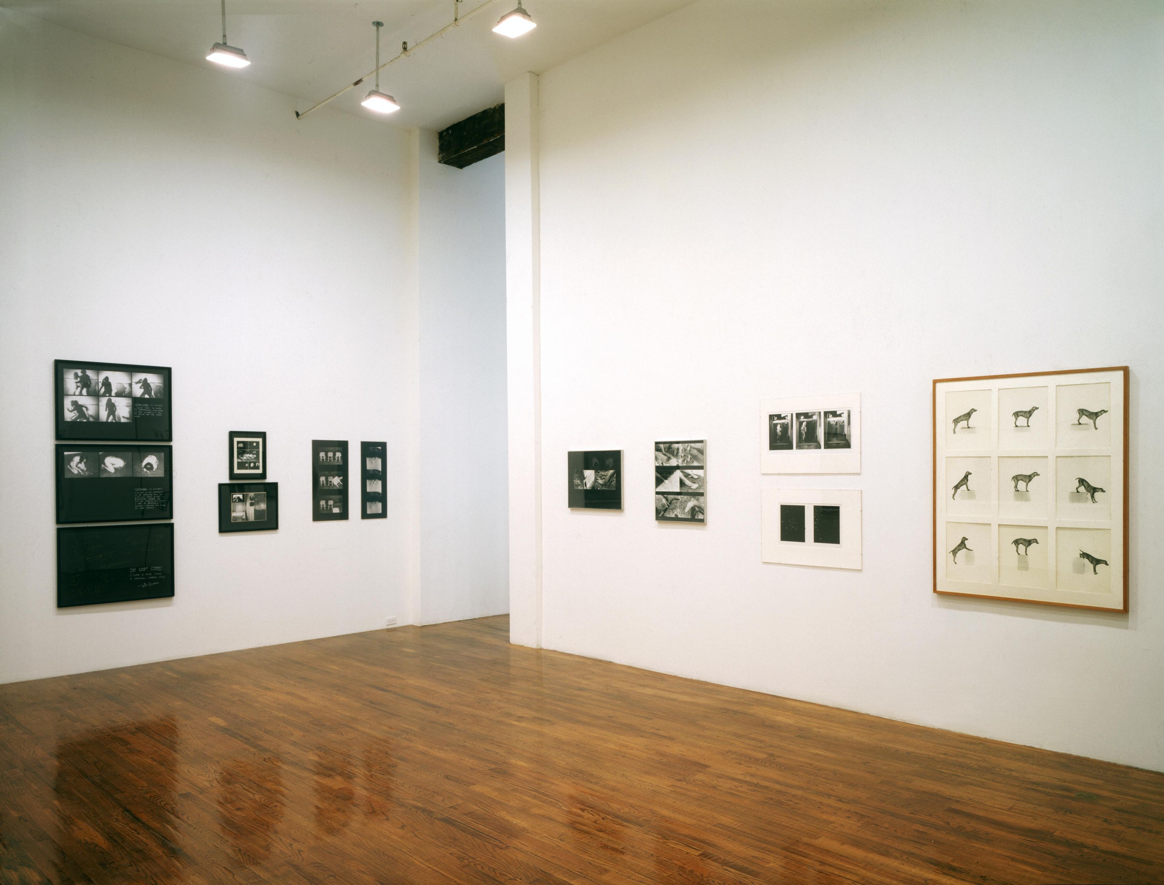 An installation view of the exhibition Conceptual Photography from the 60s and 70s, at David Zwirner New York, dated 1998.