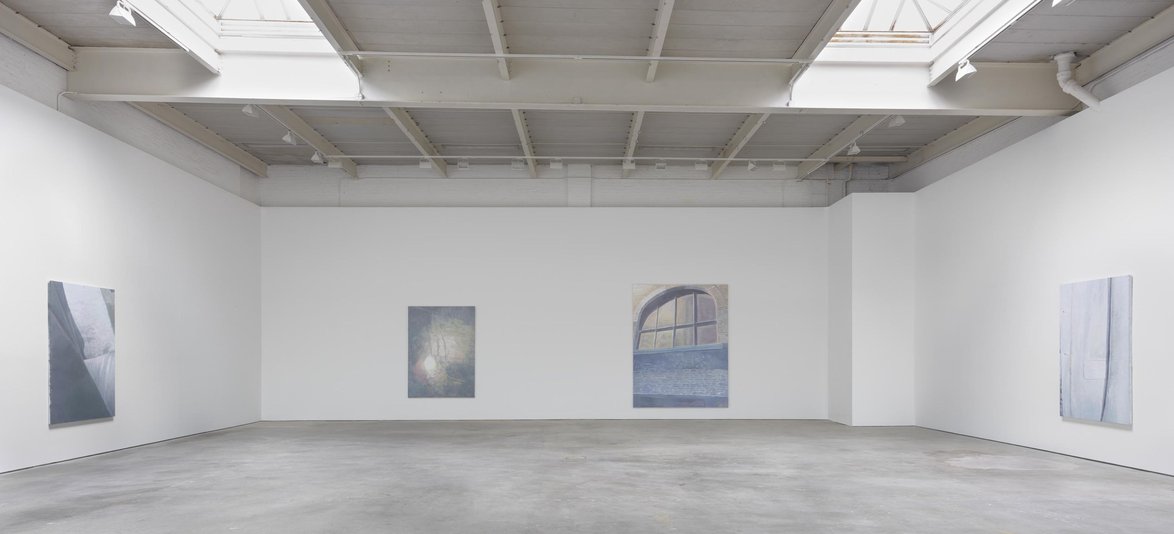 Installation view of the exhibition Luc Tuymans: The Summer is Over, at David Zwirner in New York, dated 2013.