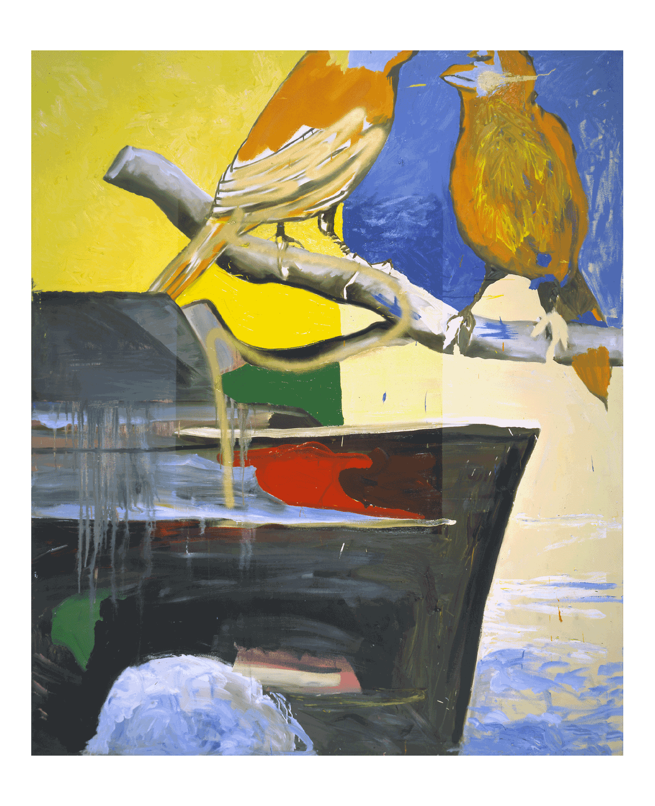 A drawing by Martin Kippenberger, titled Untitled (Relais Christine), dated 1994.