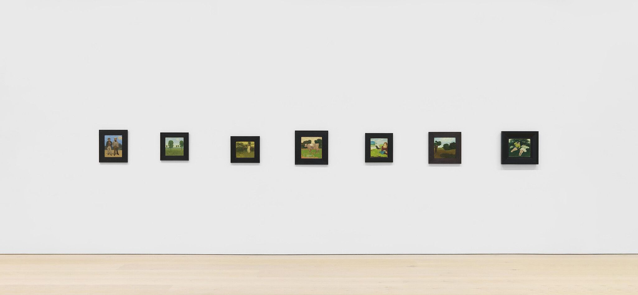 An Installation view of an exhibition titled Seen in the Mirror: Things from the Cartin Collection, at David Zwirner, New York, in 2021.