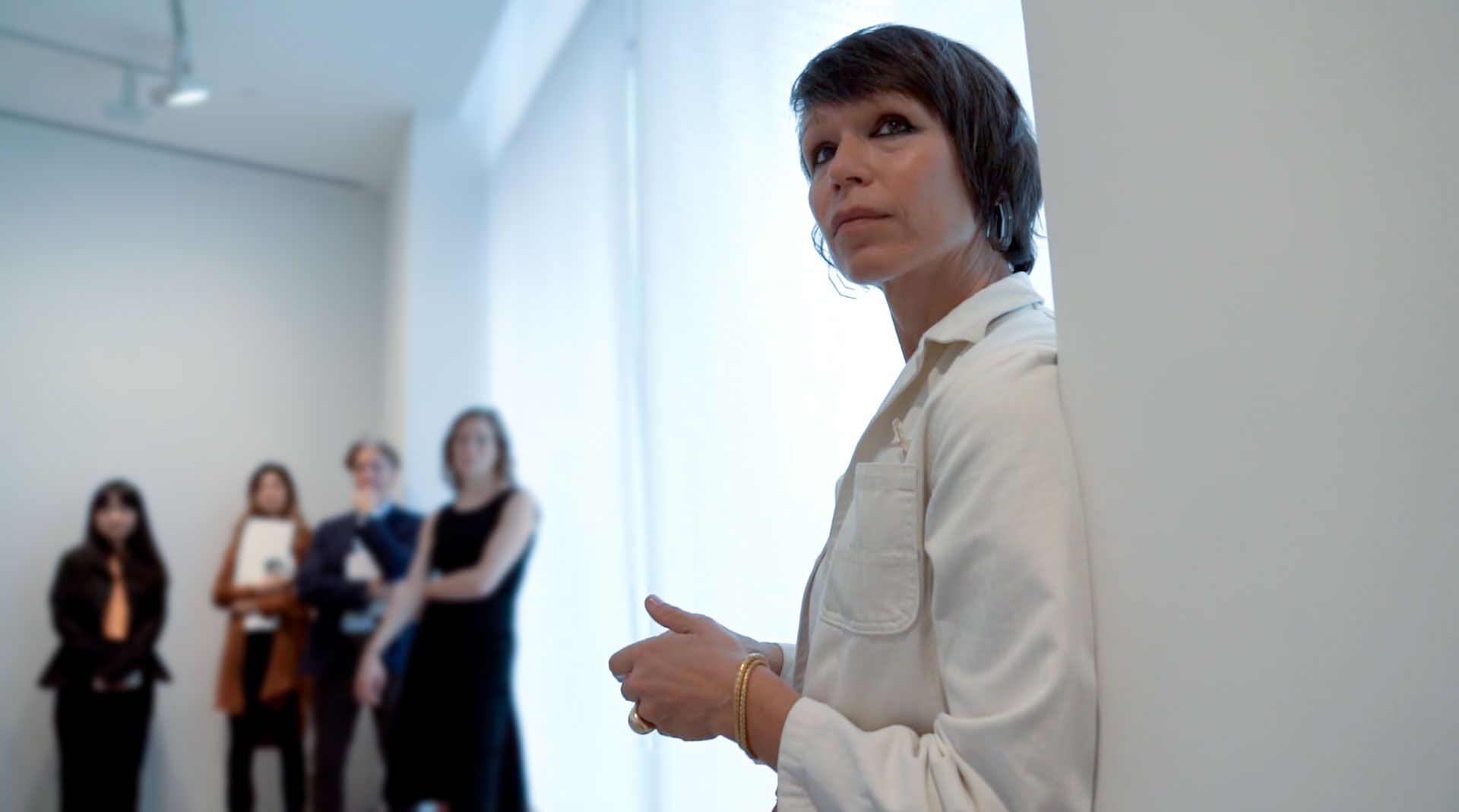 A portrait of Carol Bove, dated 2019.