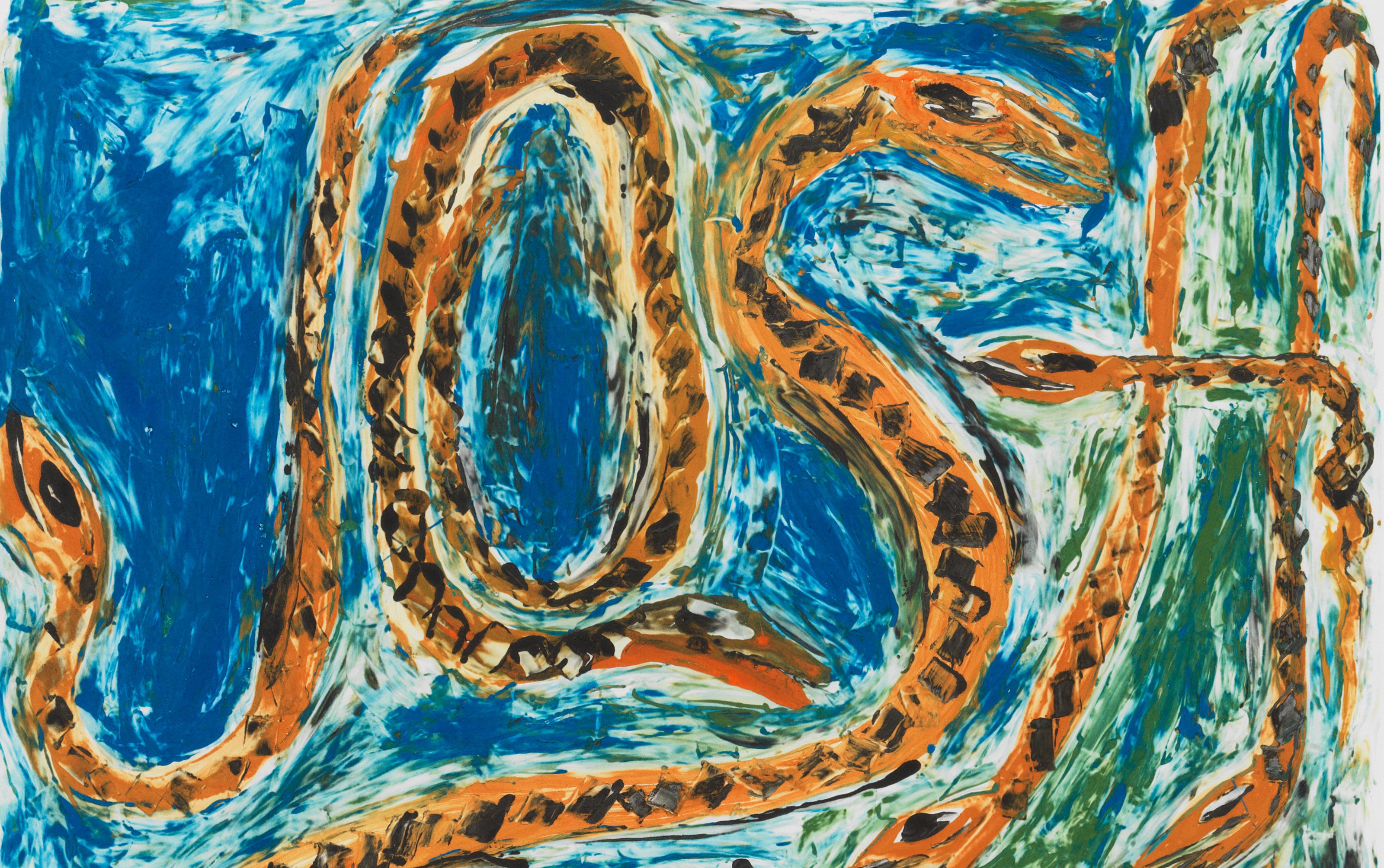 A detail from a print by Josh Smith, dated 2019