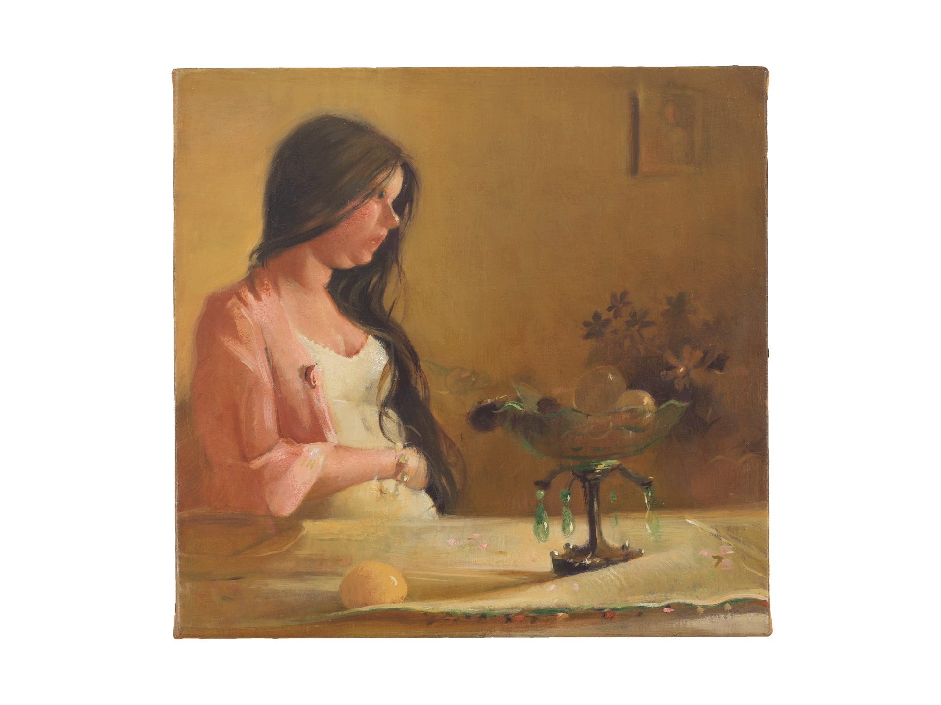 A painting by Lisa Yuskavage, titled Wee Morning, dated 2004.