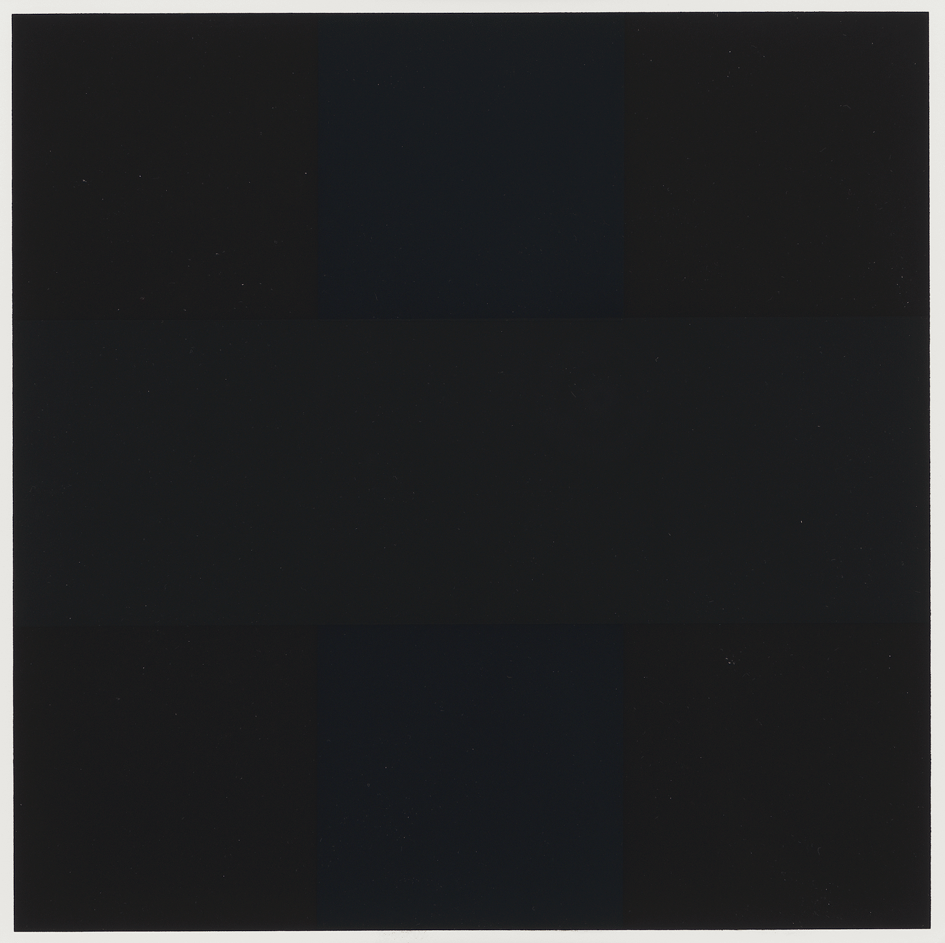 A print by Ad Reinhardt, untitled, dated 1964.