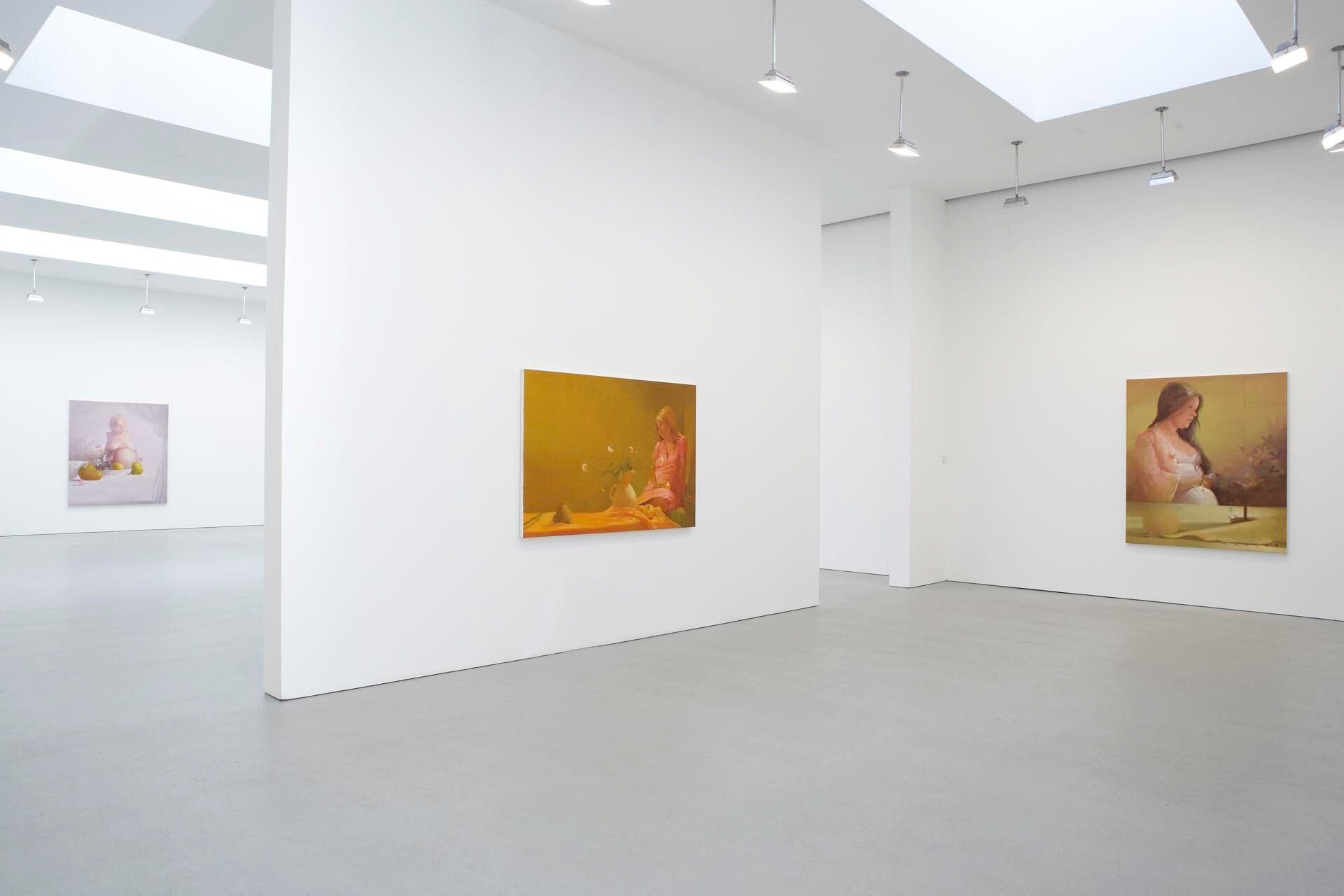 An installation view of the exhibition Lisa Yuskavage: New Work, at David Zwirner New York, dated 2006.