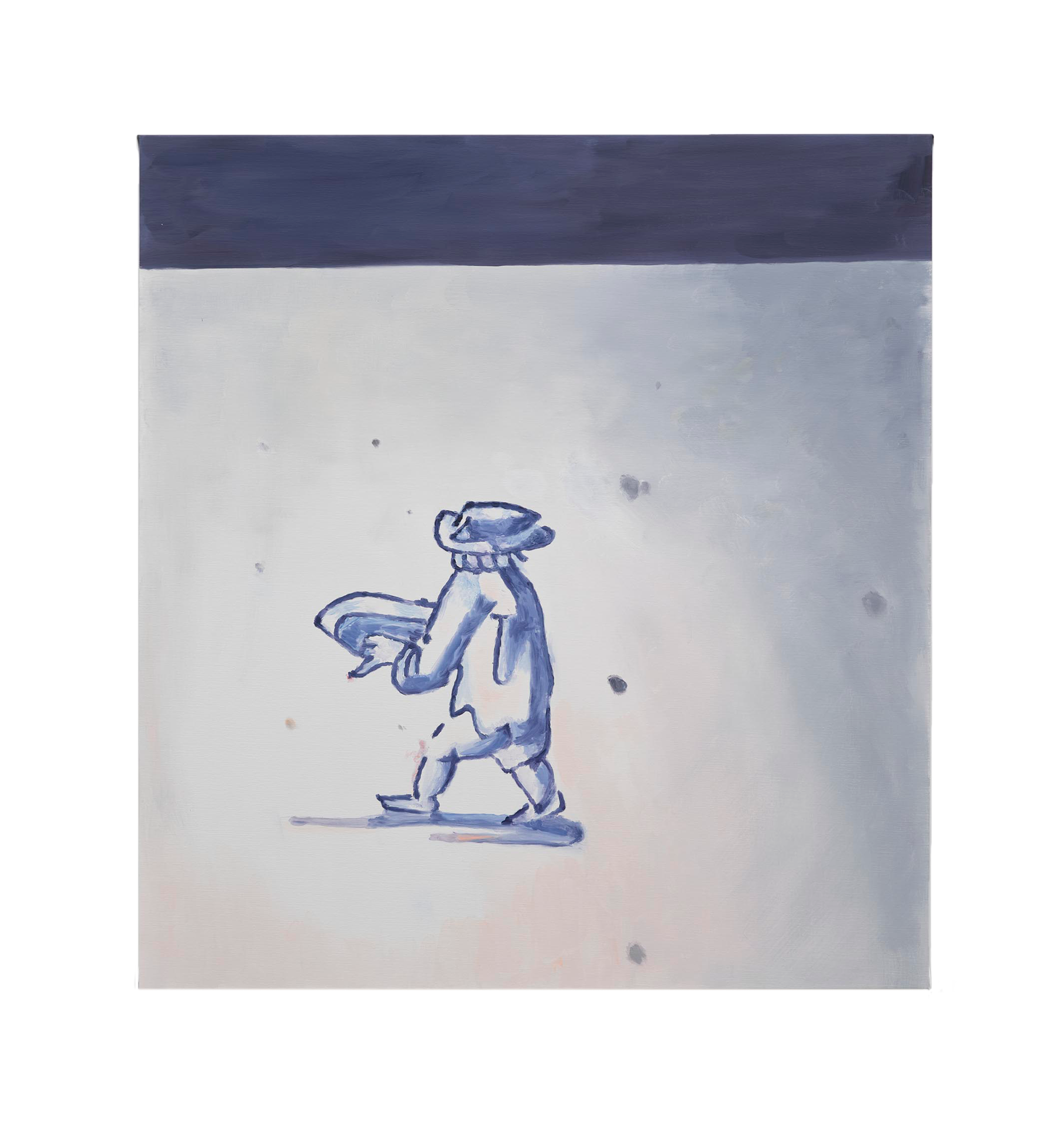A painting by Luc Tuymans, titled Delft III, dated 2019.