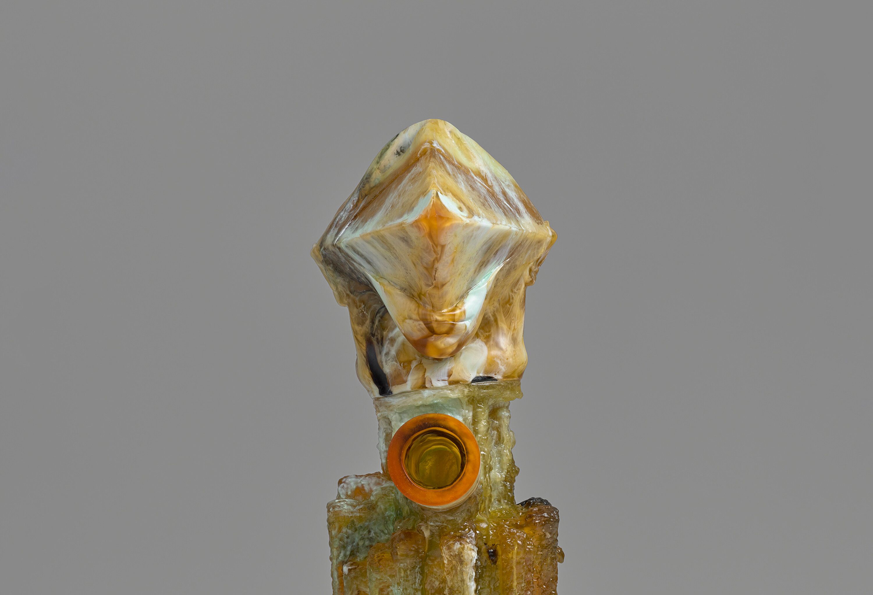 A sculpture by Andra Ursuta, titled Habit Hole, dated 2022.