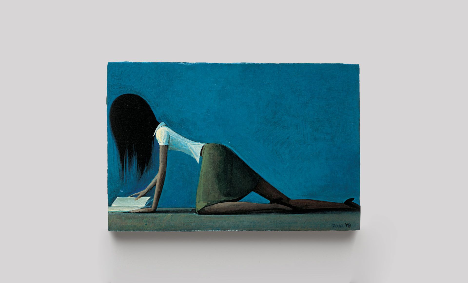 A painting by Liu Ye, titled Banned Book No. 3, dated 2010