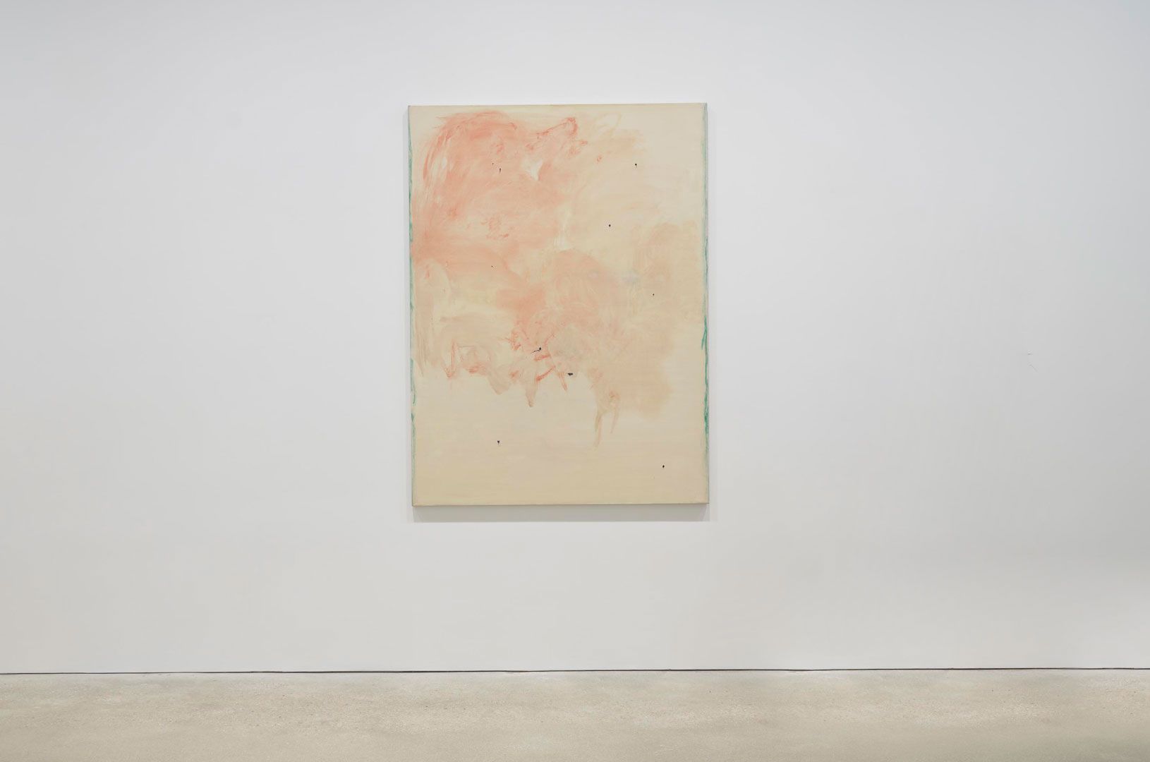 An installation view of a painting by Raoul De Keyser titled Front, dated 1992.
