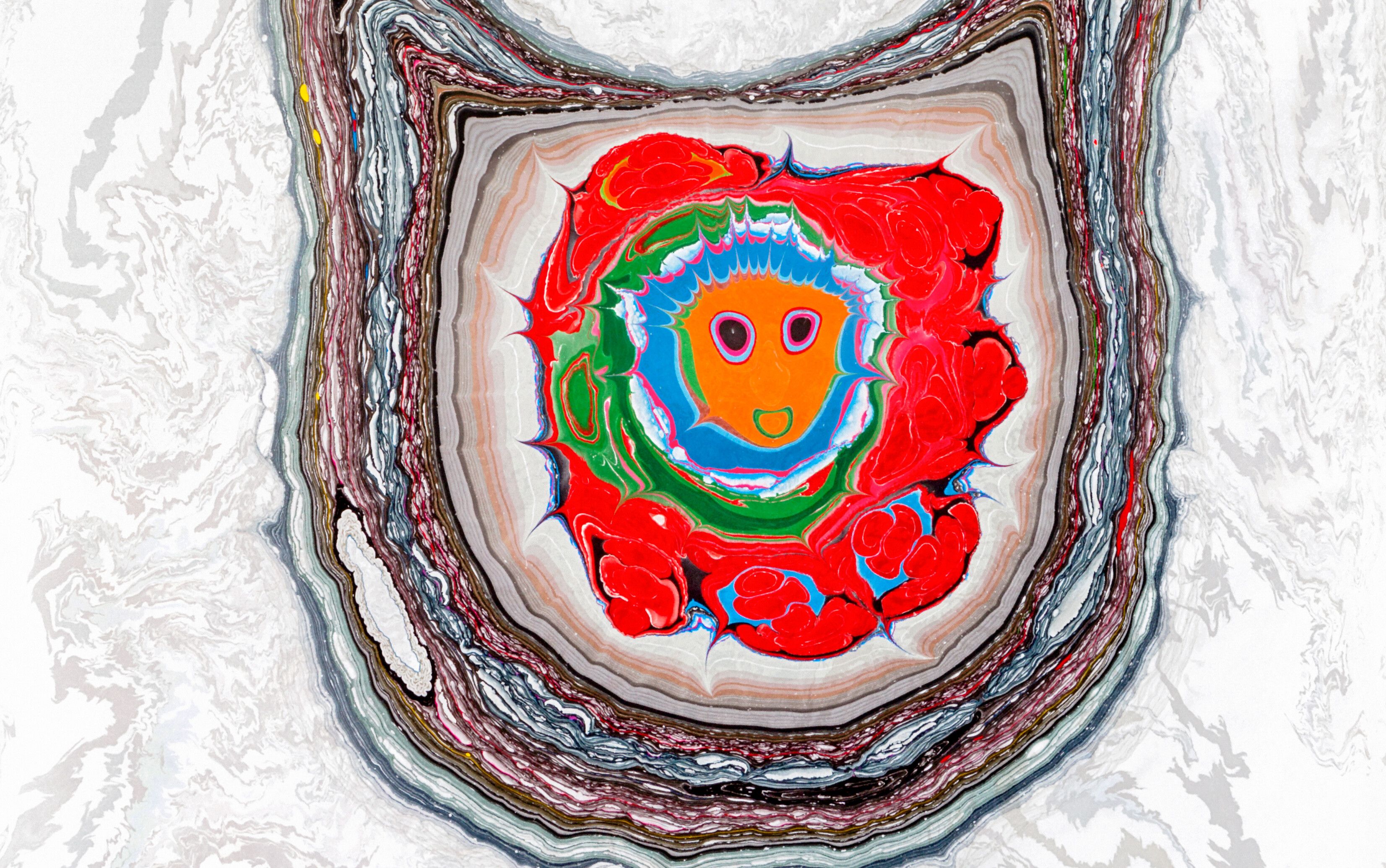 An abstract painting by Kerstin Brätsch